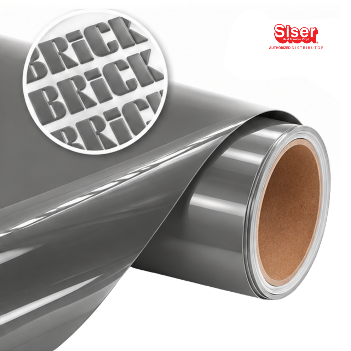Siser Brick® 600 Vinil Textil Térmico | Gray | Ancho 12"