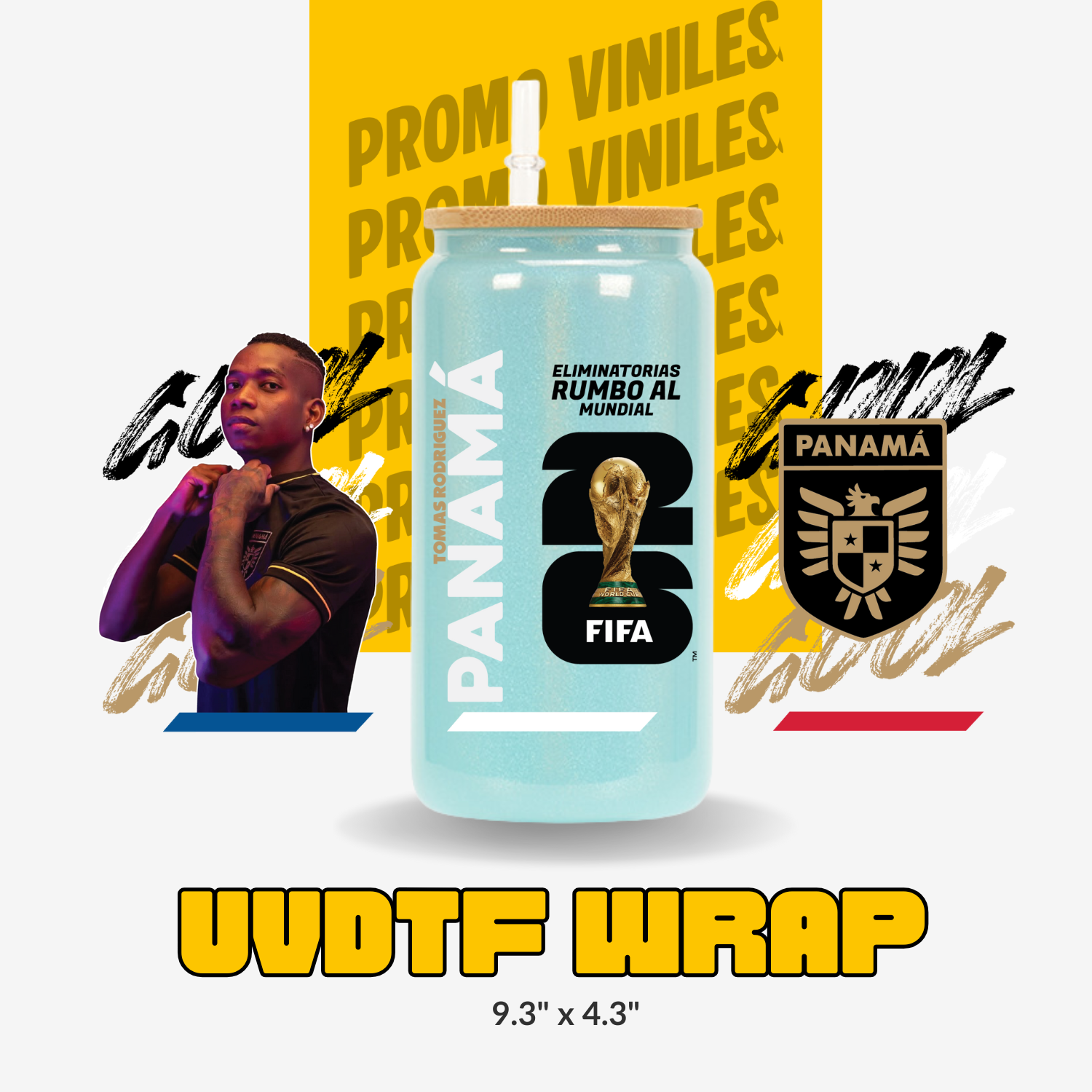 UV DTF Wrap | Rumbo Mundial | T. Rodriguez