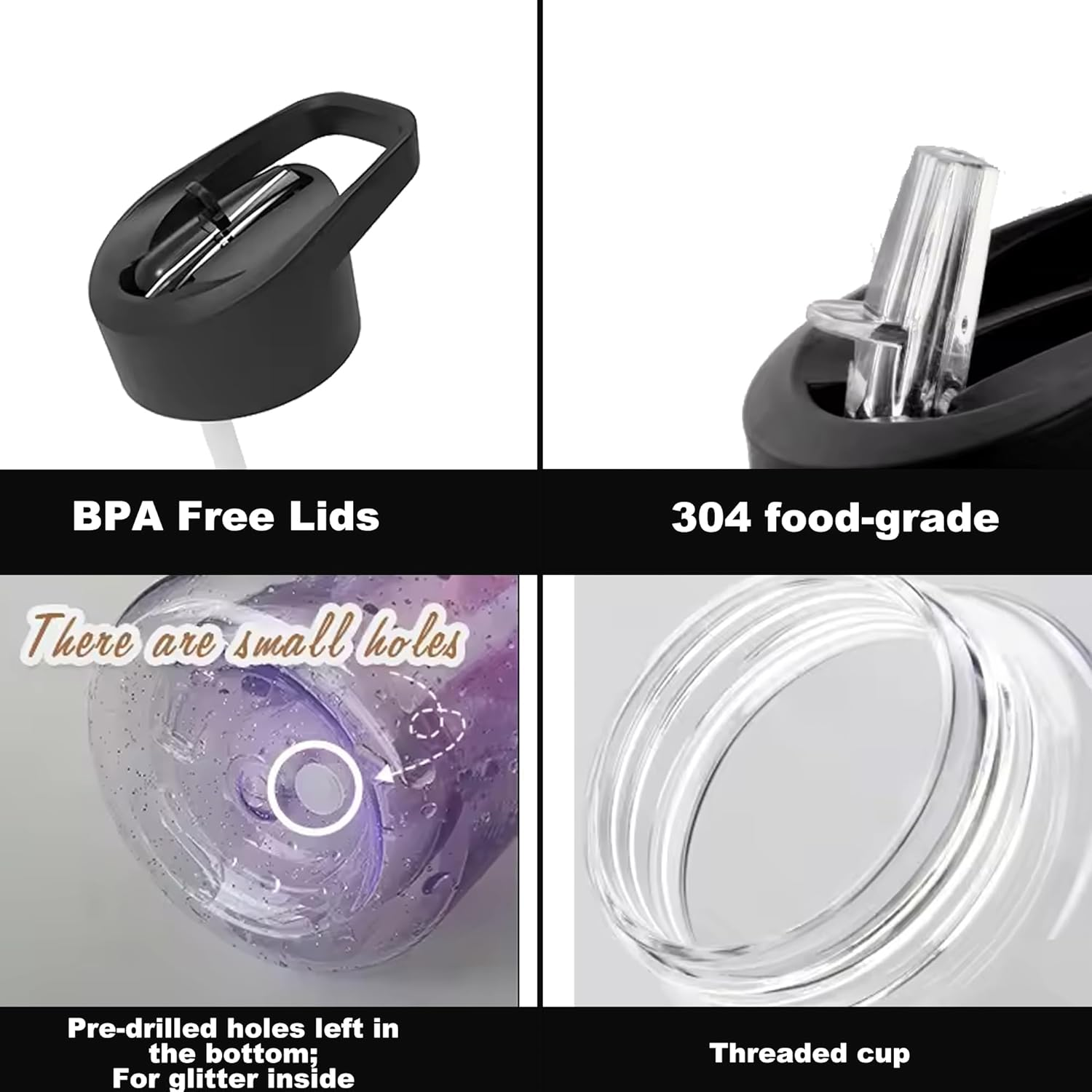 Snowglobe Tumbler para niños | 10 oz |Tapa Rosa