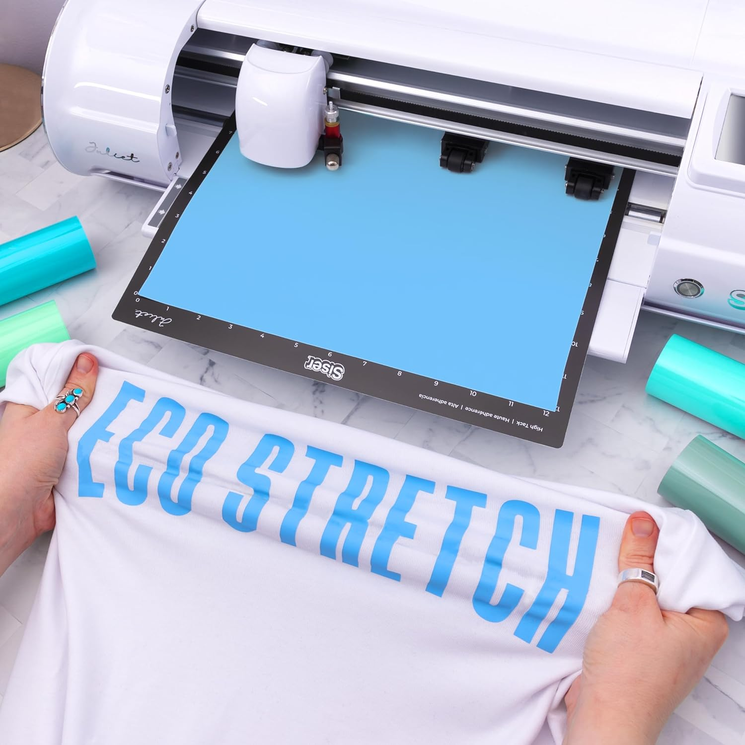 Siser Easyweed Eco Stretch® Vinil Textil Térmico | Silver | Ancho 12"