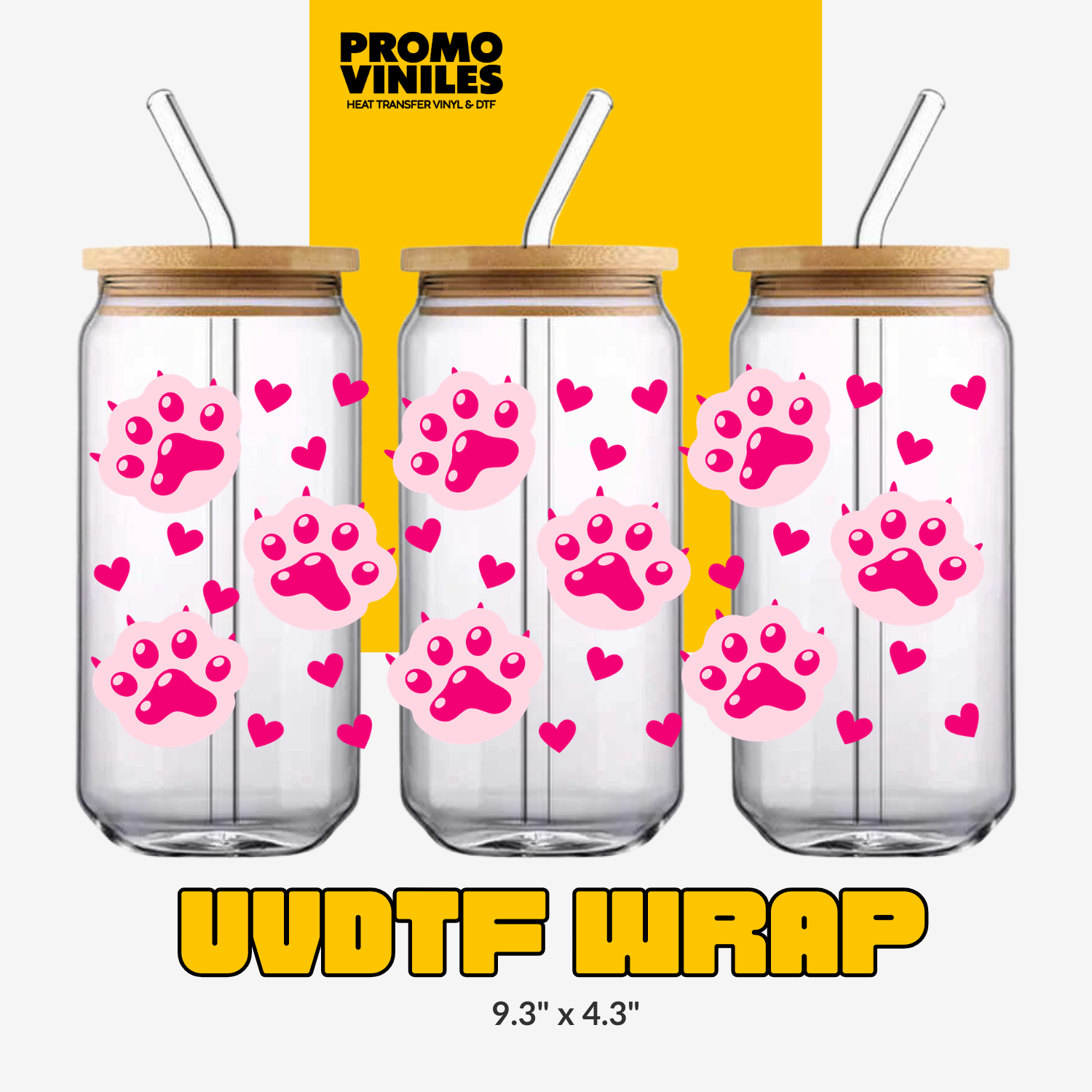 UV DTF Wrap | Paw Print