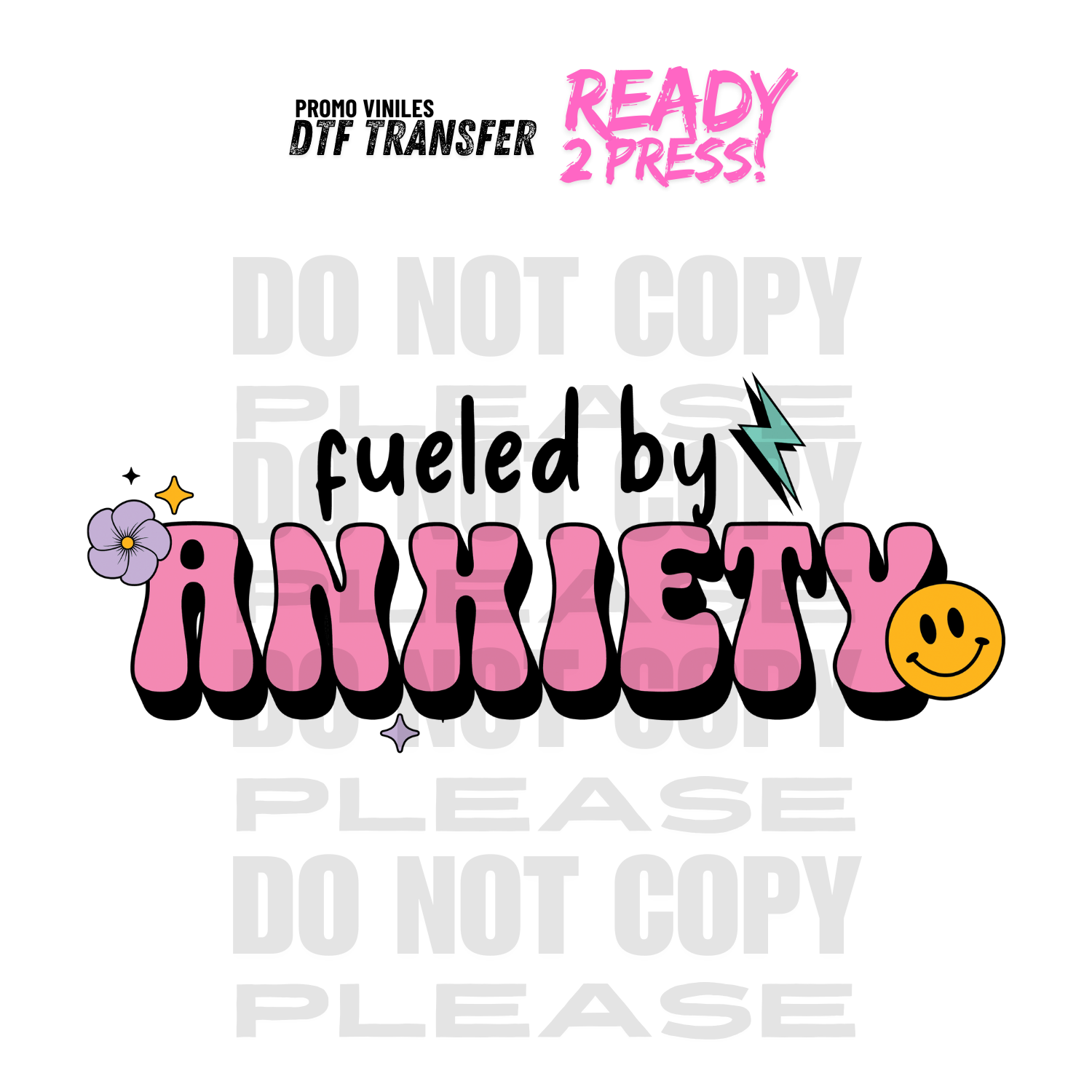 DTF Transfers | Fueled by Anxiety