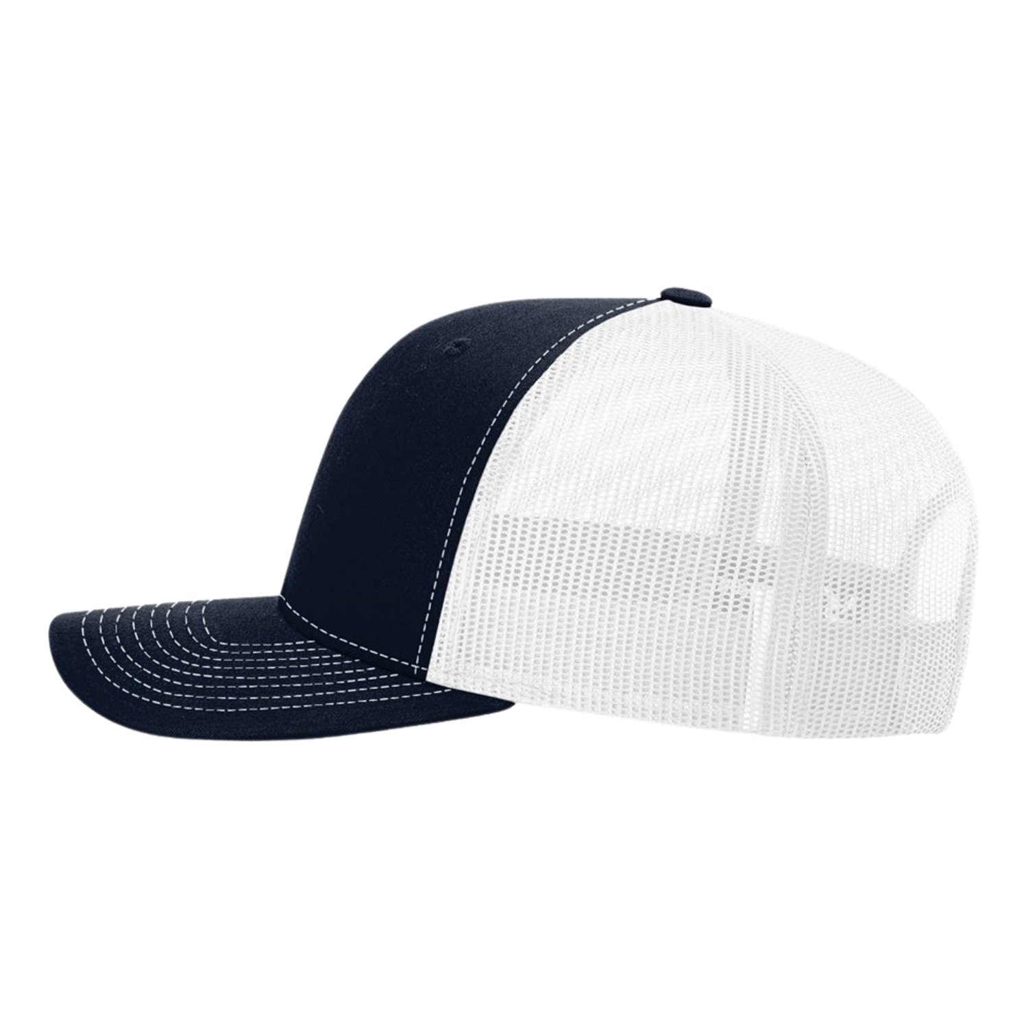 Richardson 112 | Adjustable Snapback Trucker Cap | Navy / White