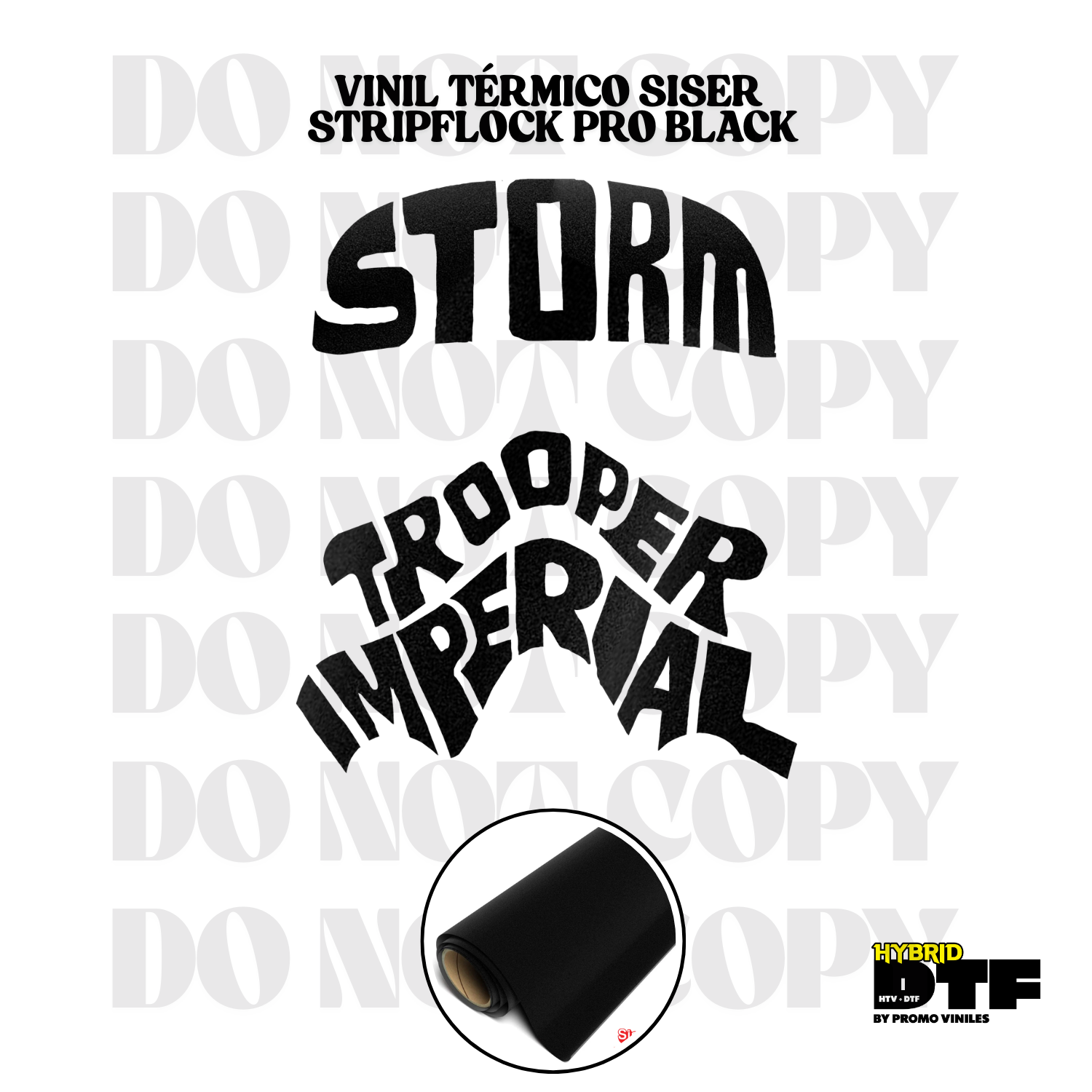 Hybrid DTF | Troopers | Stripflock Pro Black