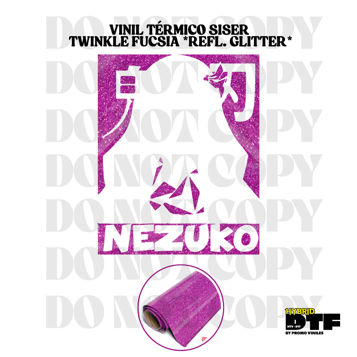 Hybrid DTF | Nezuko | Twinkle Fucsia