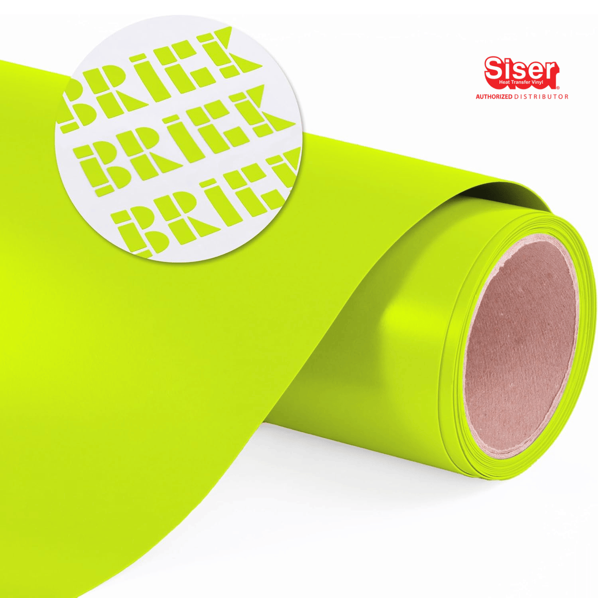 Siser Brick® 600 Vinil Textil Térmico | Fluorescent Yellow | Ancho 20"