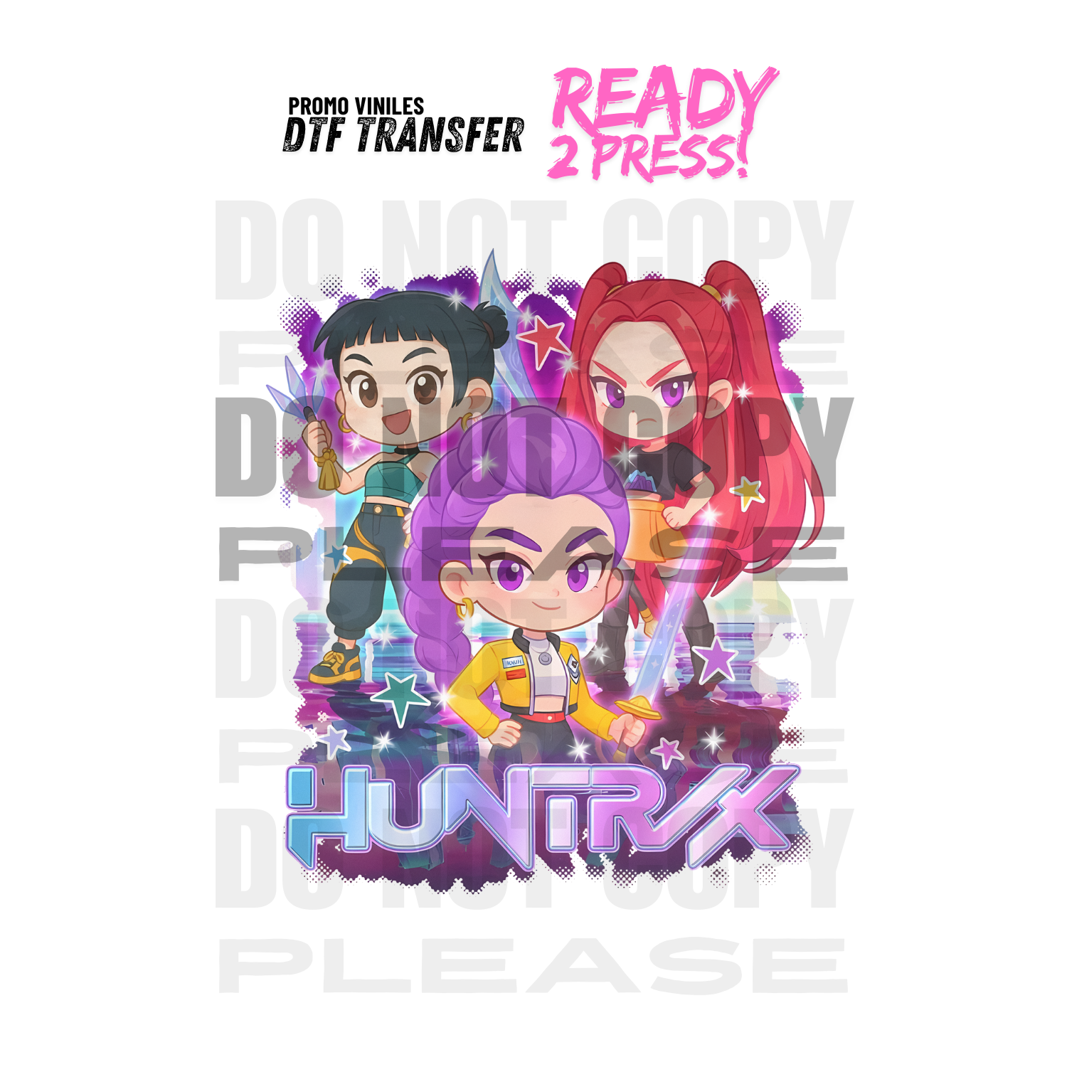 DTF Transfers | Huntrix Comic