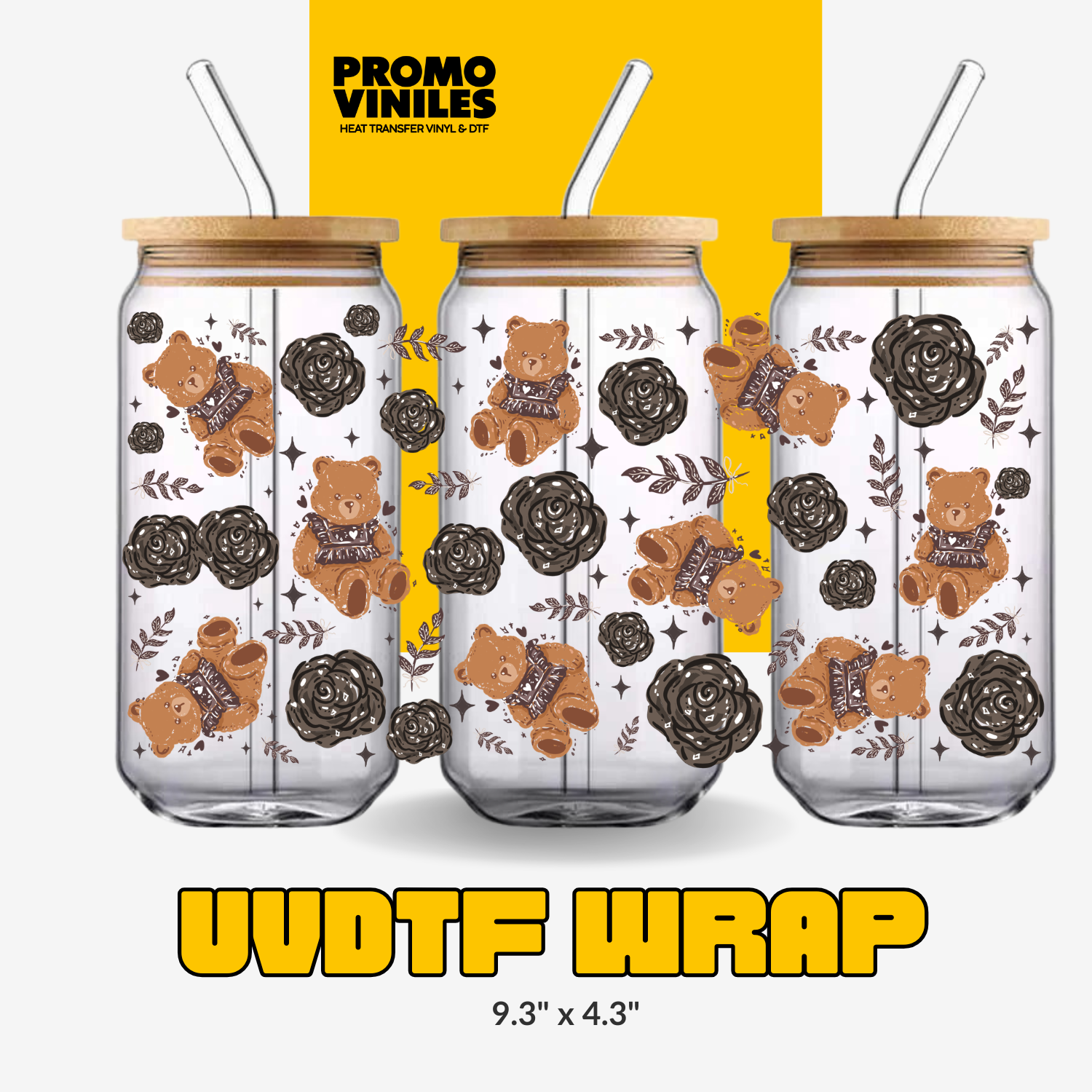 UV DTF Wrap | Bears