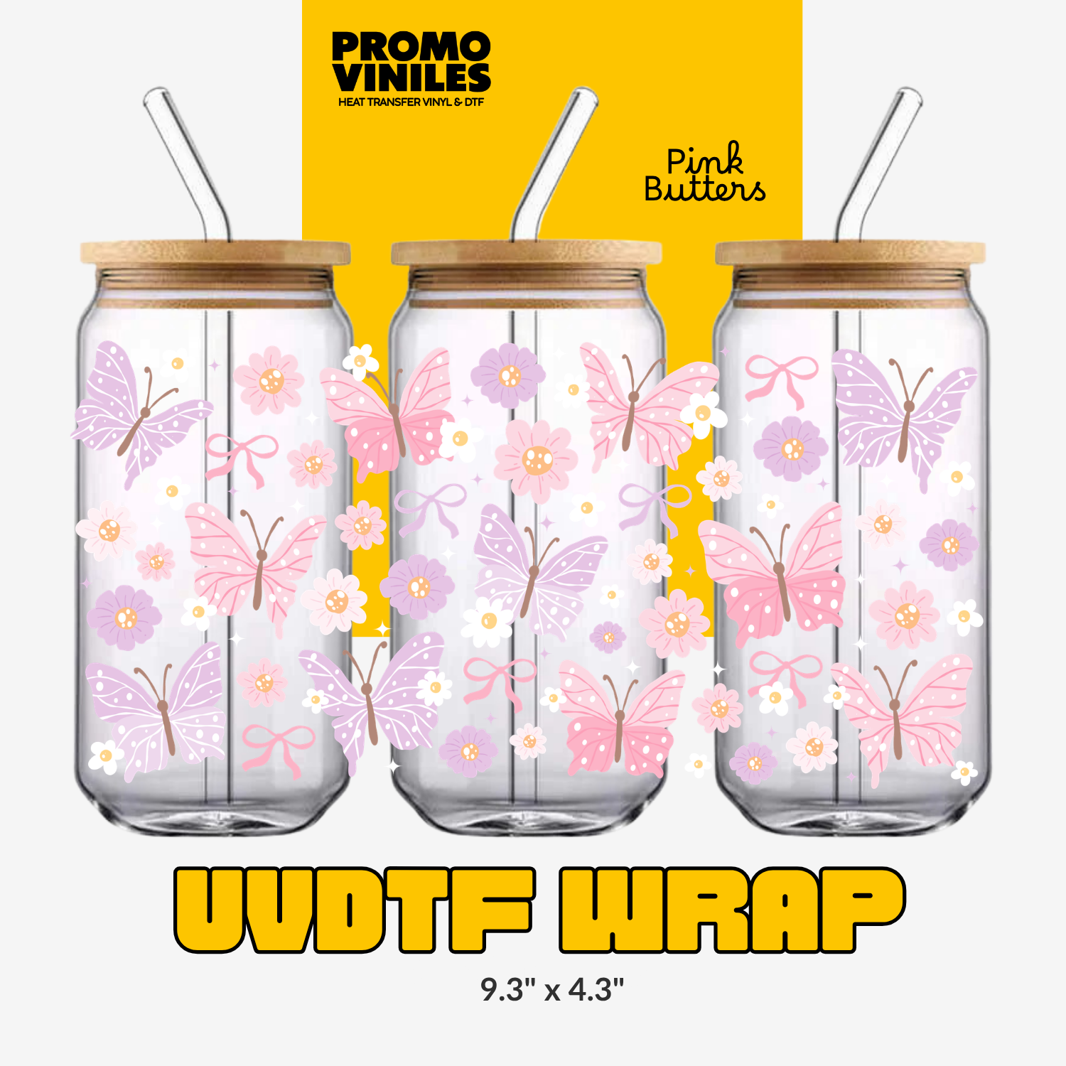 UV DTF Wrap | Pink Butters
