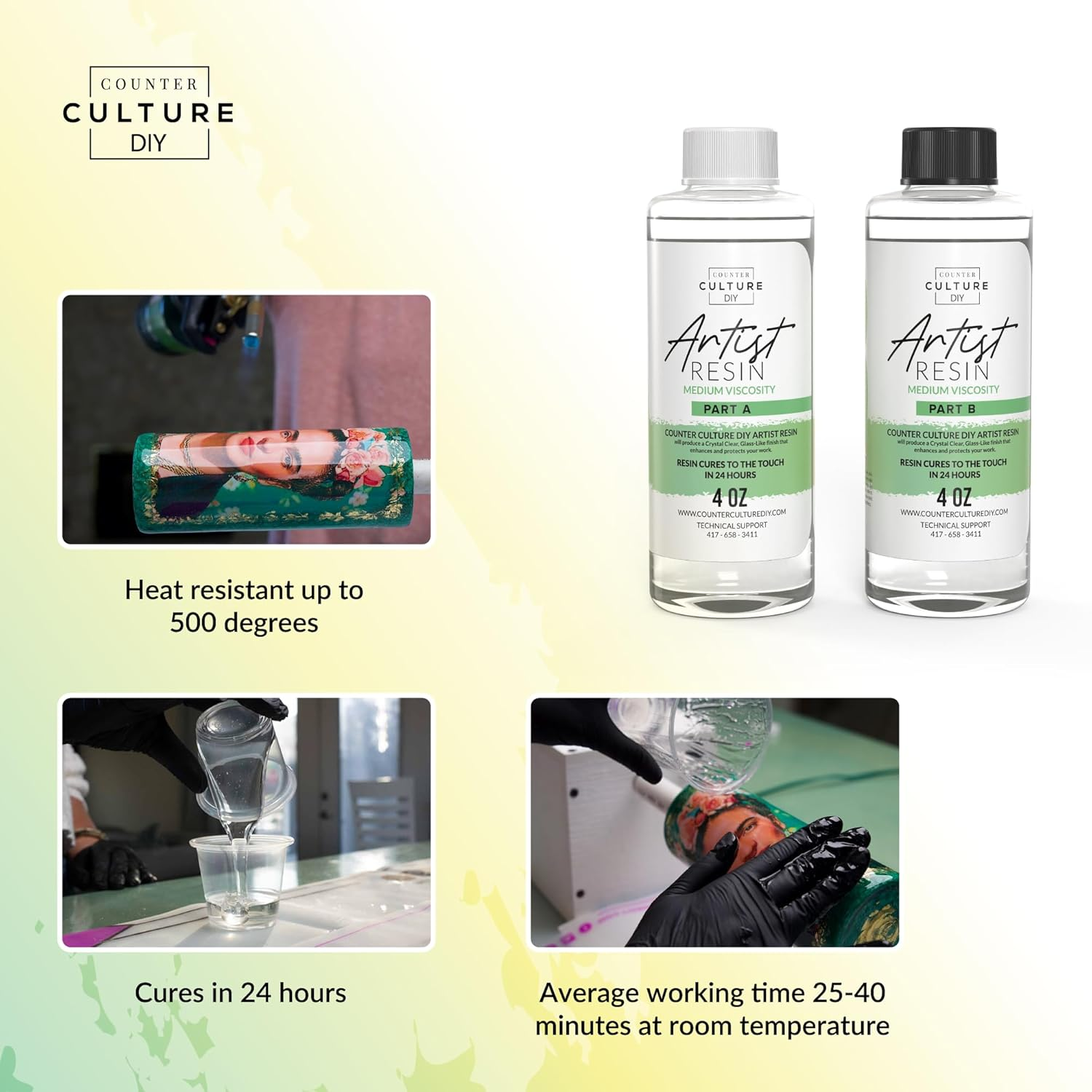 Resina | Artist Resin | Medium Viscosity | Kit de 32oz