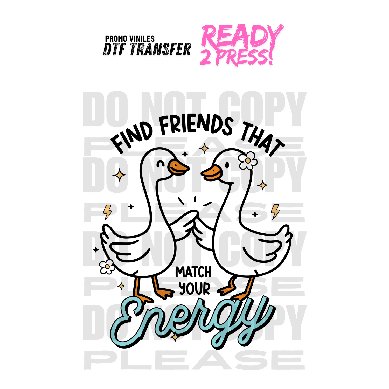 DTF Transfers | Match your Energy