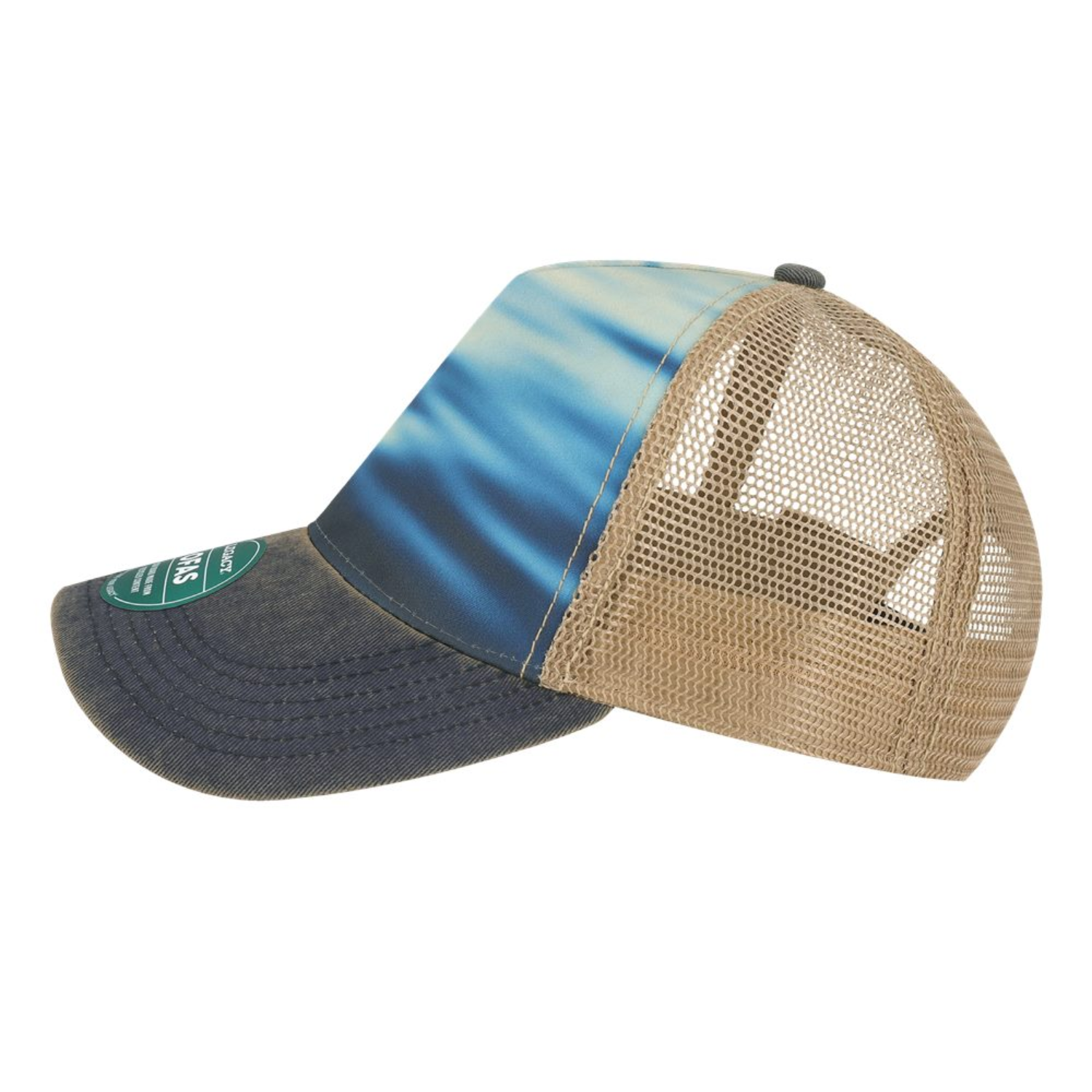 Old Favorite Five-Panel Trucker Cap - OFAFP | Calm Waters Navy Khaki