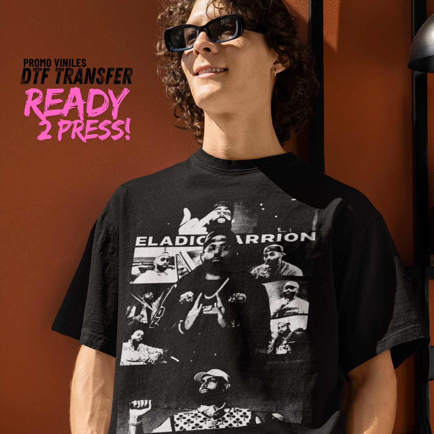 DTF Transfers | Eladio White | Halftones | 13x16"