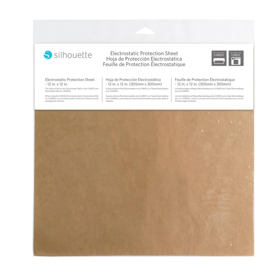 Mat de Corte Electroestático + Protector | Blanco 12x12