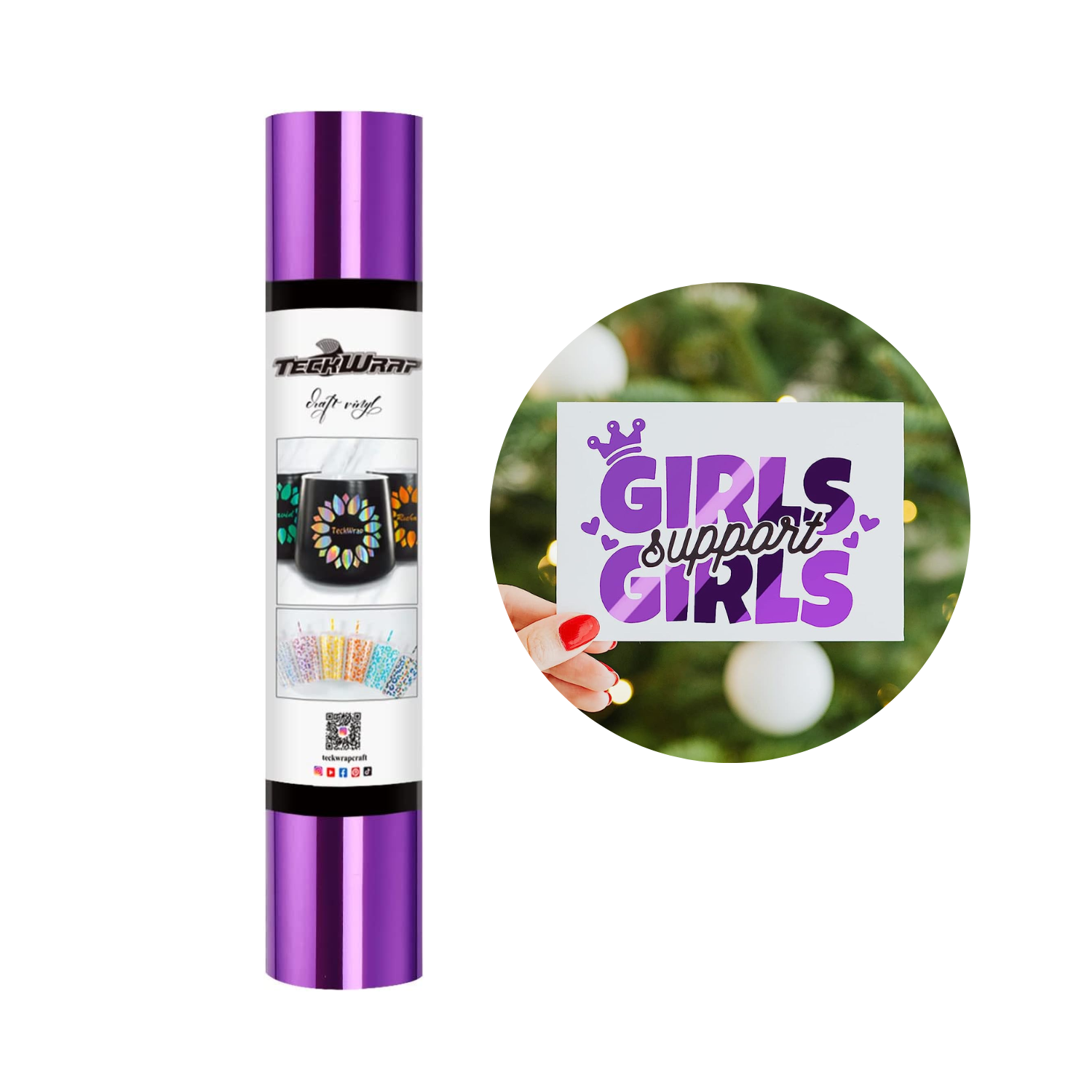 Vinil Adhesivo | Permanente | Mirror Purple Magic | Ancho 12"