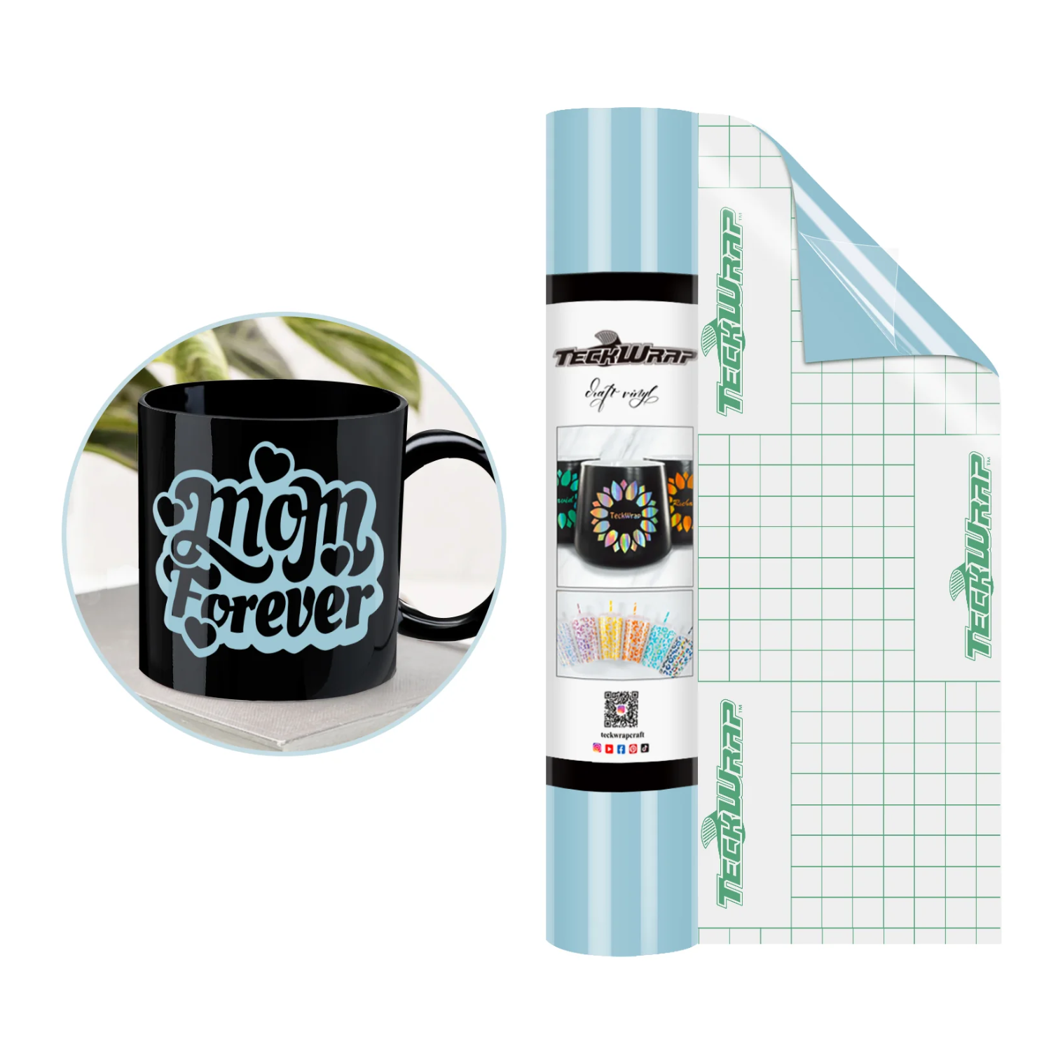 Vinil Adhesivo | Permanente | 001G Powder Blue | Ancho 12"