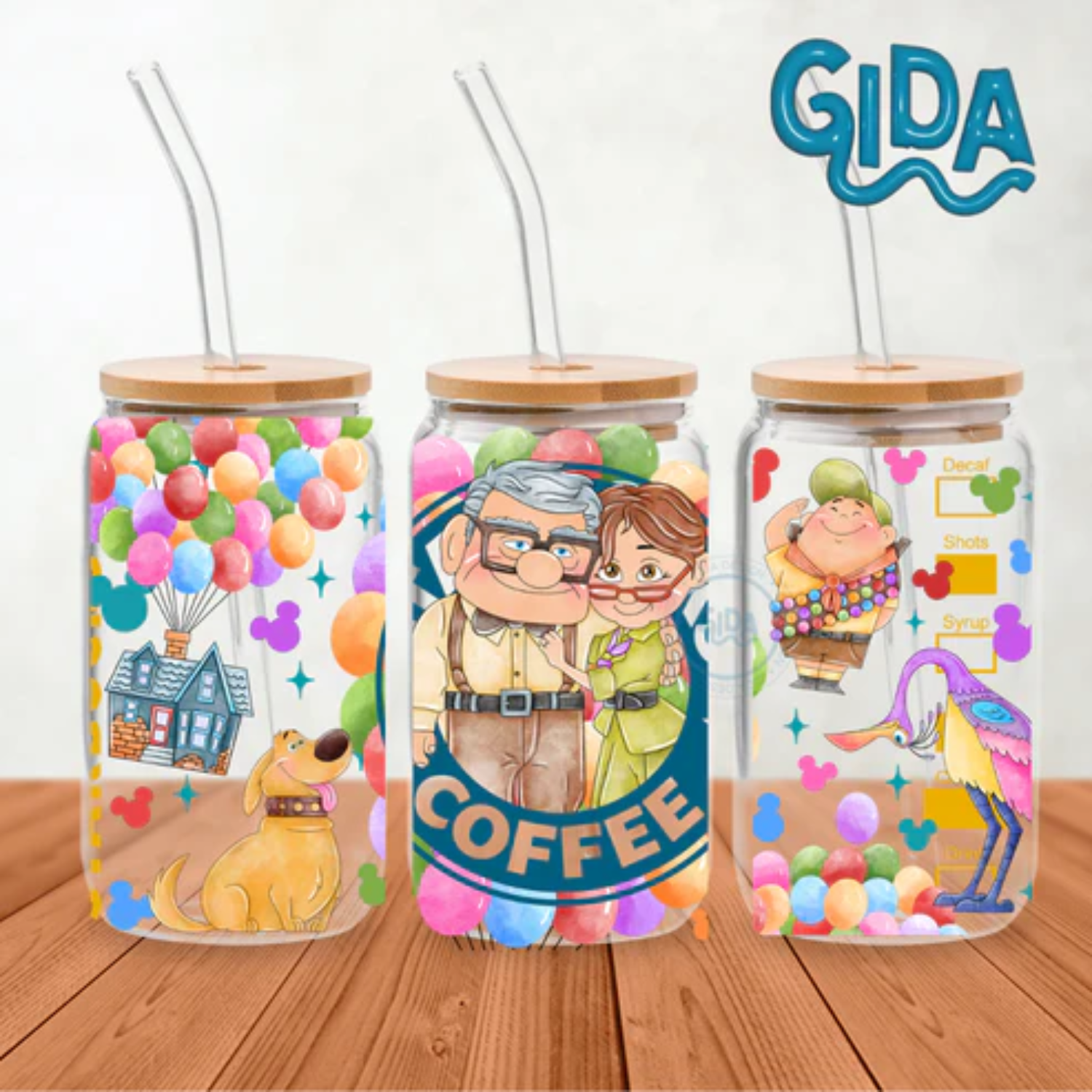 Gida Design - UV DTF Wrap | Amor en las alturas | 9.5 x 4.33" - Promo Viniles Panamá