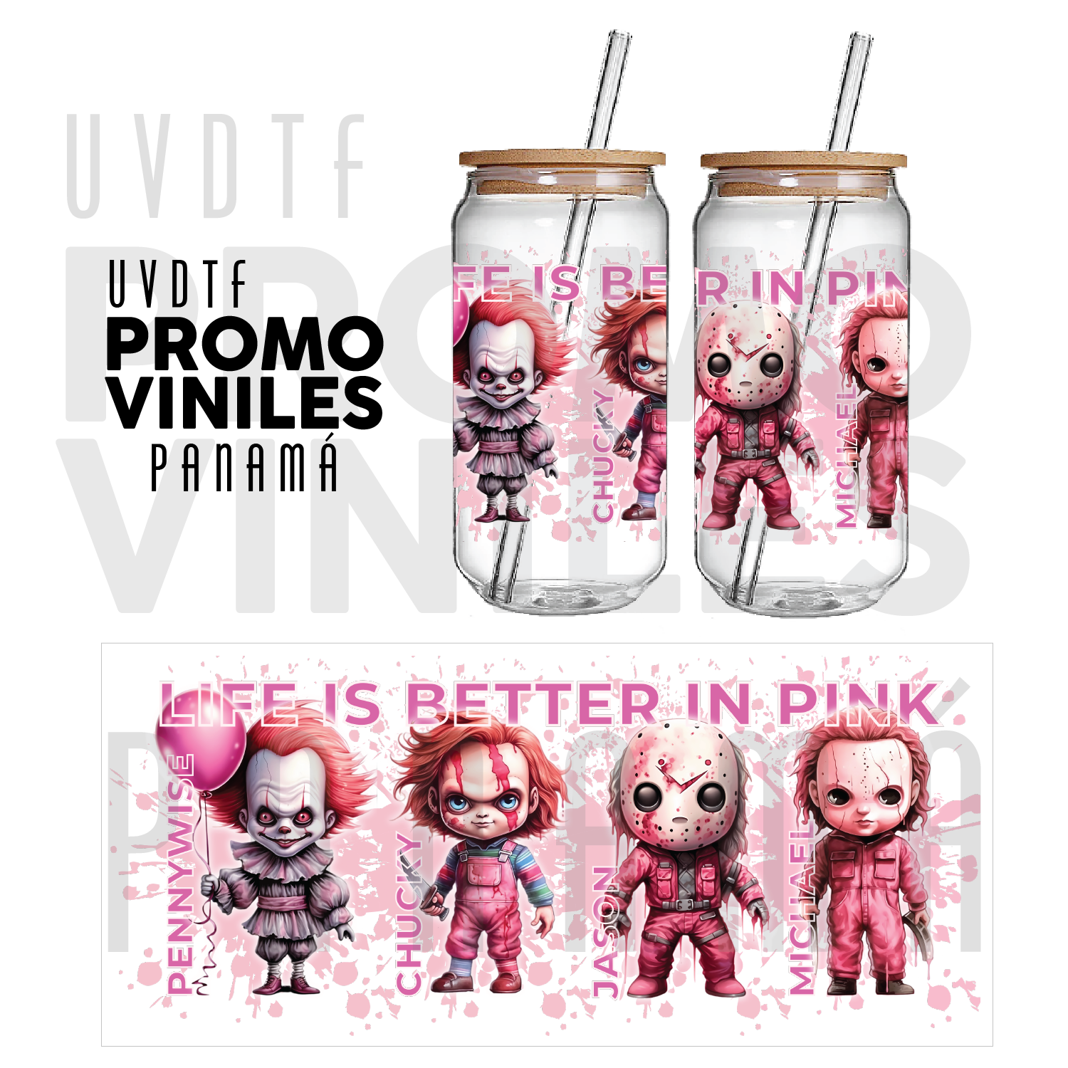 UV DTF Wrap | Better in Pink