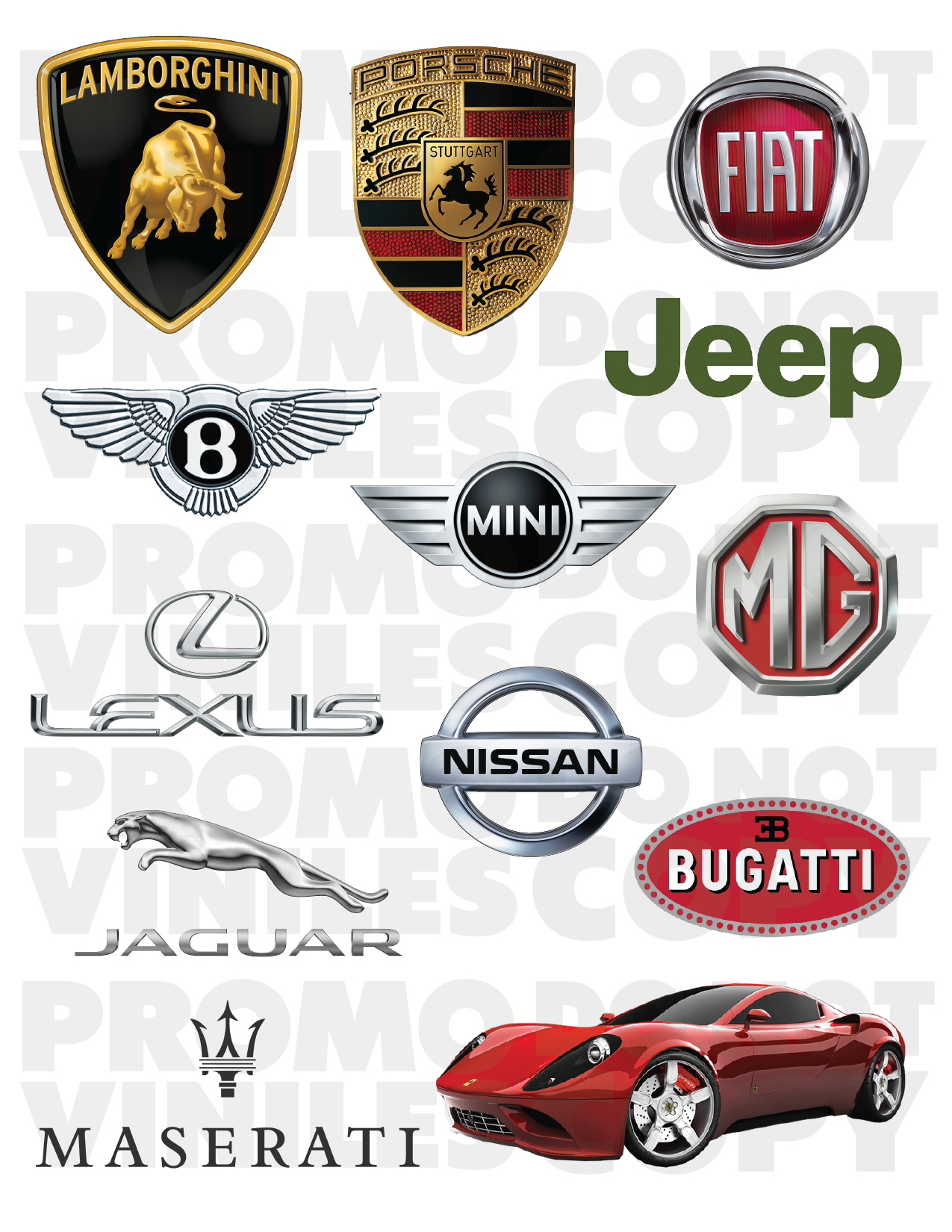 UV DTF 3D Sticker Sheets | Cars 2 | 8.5x11