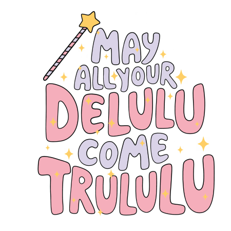 UV DTF Mini Stickers | Delulu | 3"