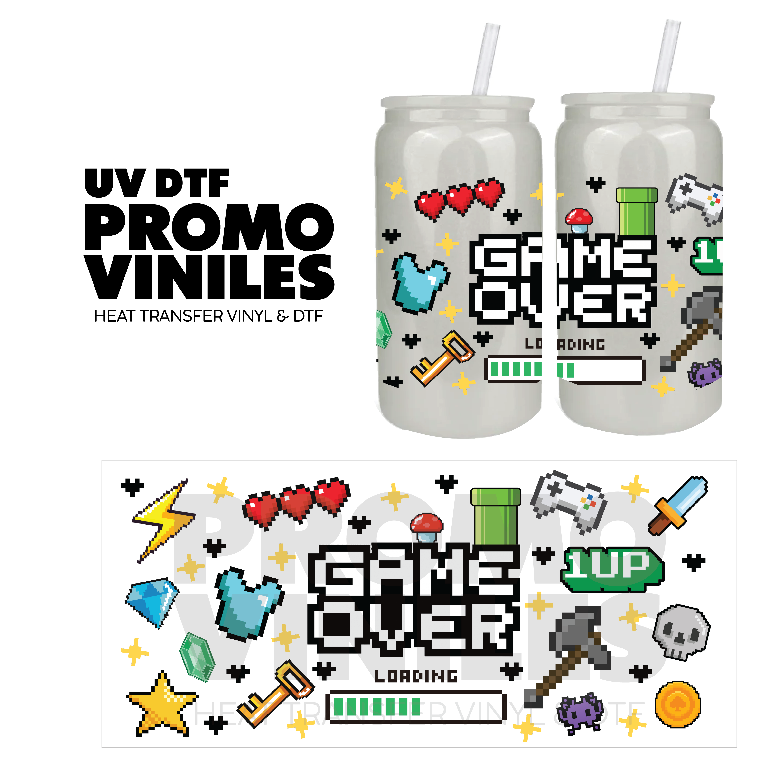 UV DTF Wrap | Game Over