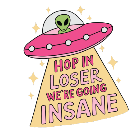 UV DTF Mini Stickers | Hop in Loser | 3"