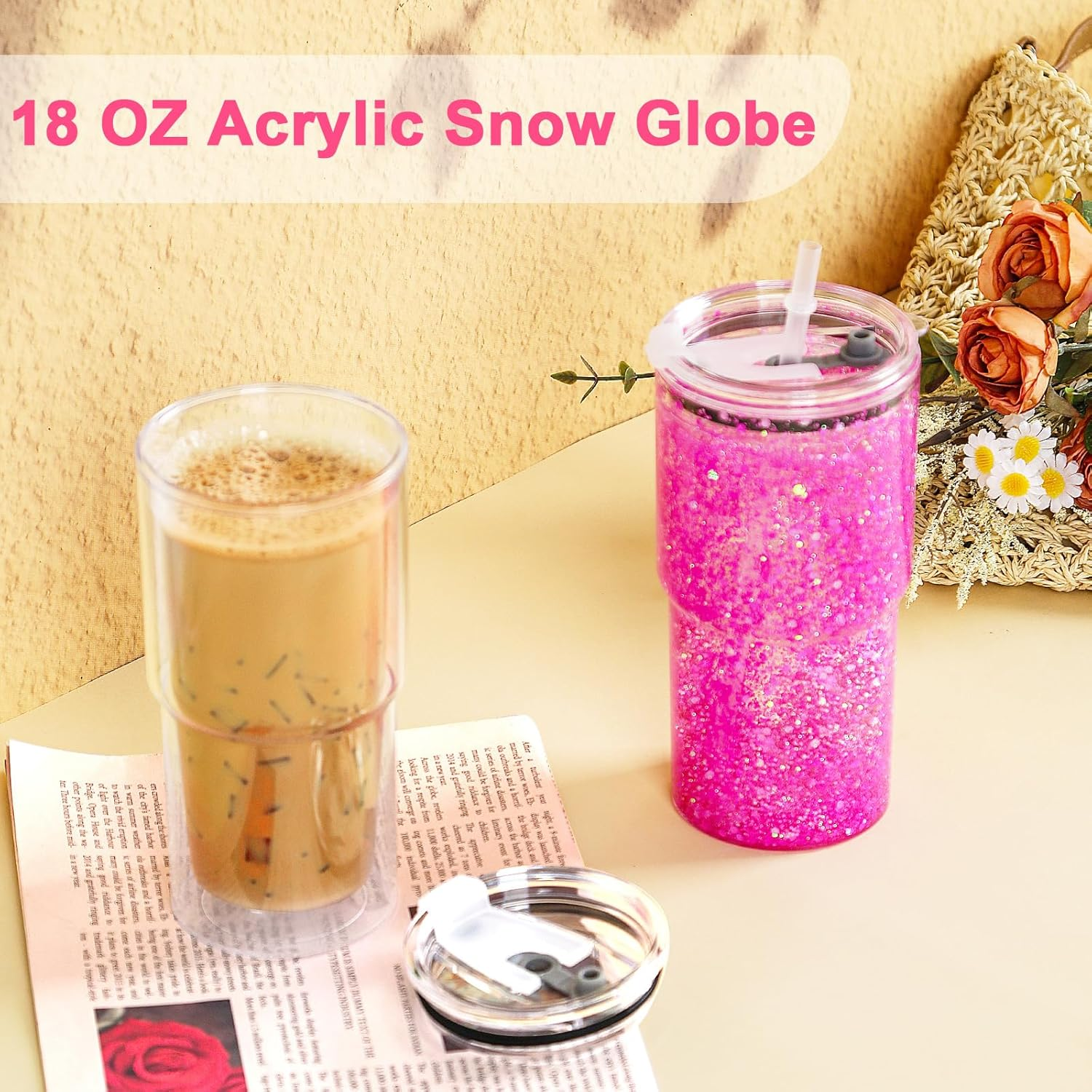 Vaso Doble Pared para Snowglobes | 18 oz