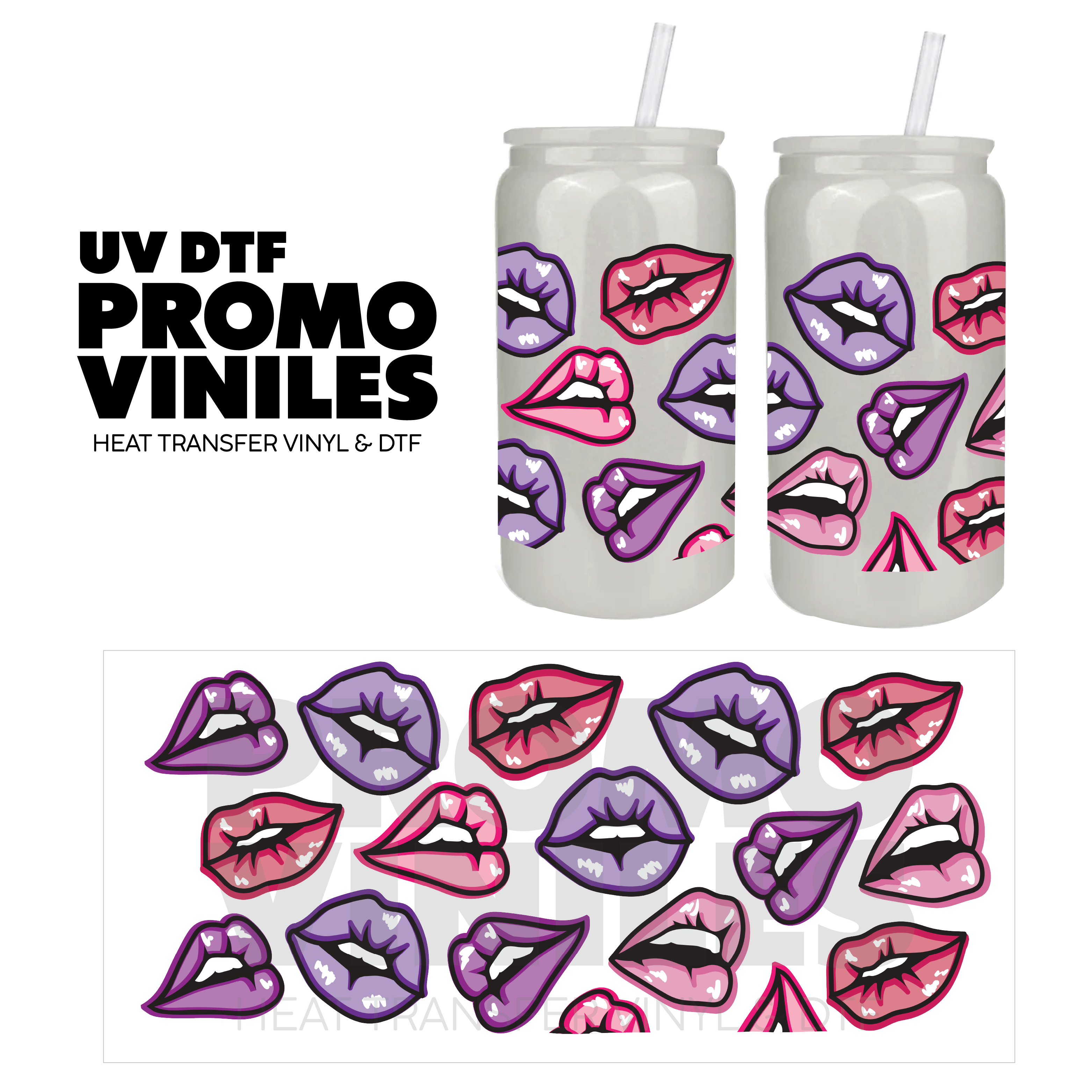 UV DTF Wrap | Kisses