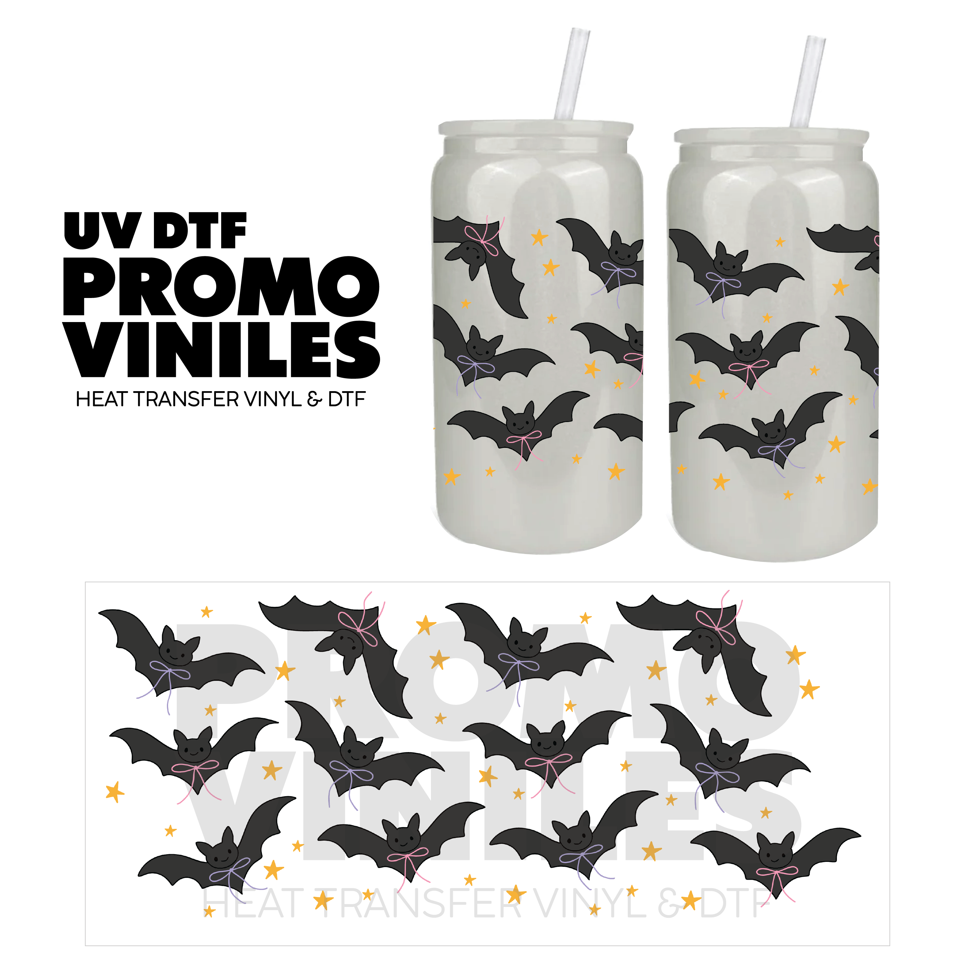 UV DTF Wrap | Lovely Bats