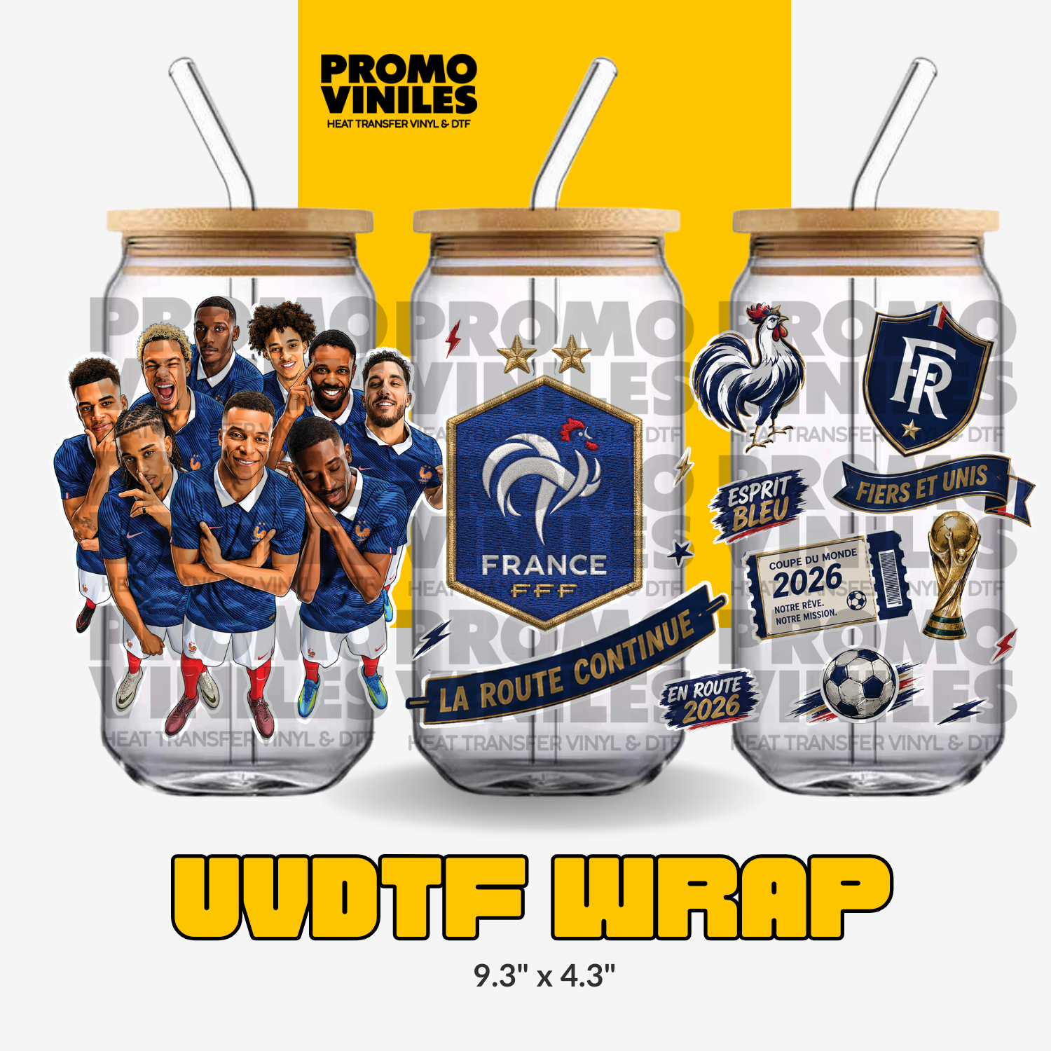 UV DTF Wrap | Vive la France!