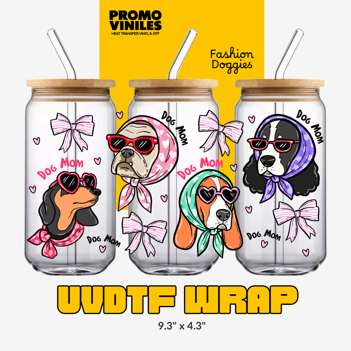UV DTF Wrap | Fashion Doggies