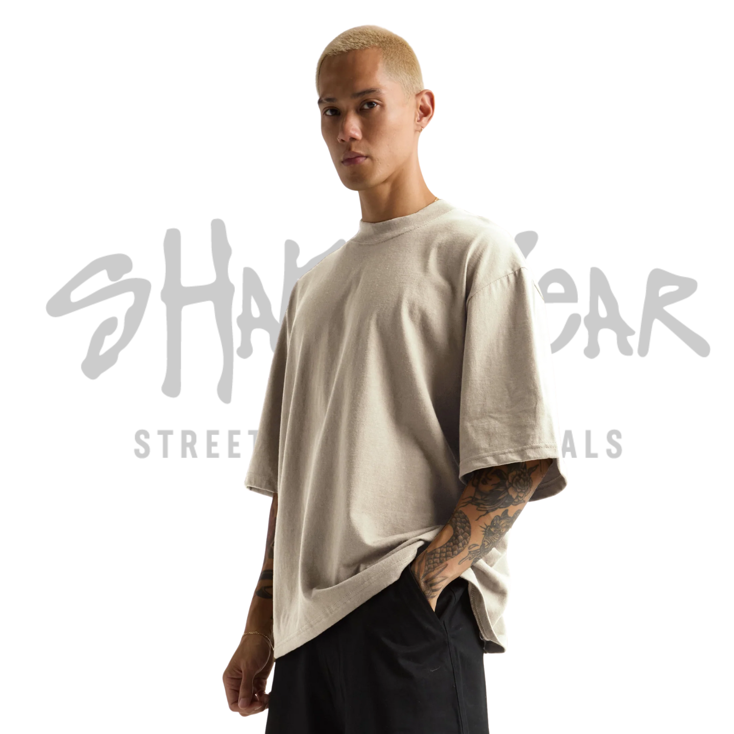 Shaka Wear Max Heavyweight Oversized Tee | Off White | 7.5 oz