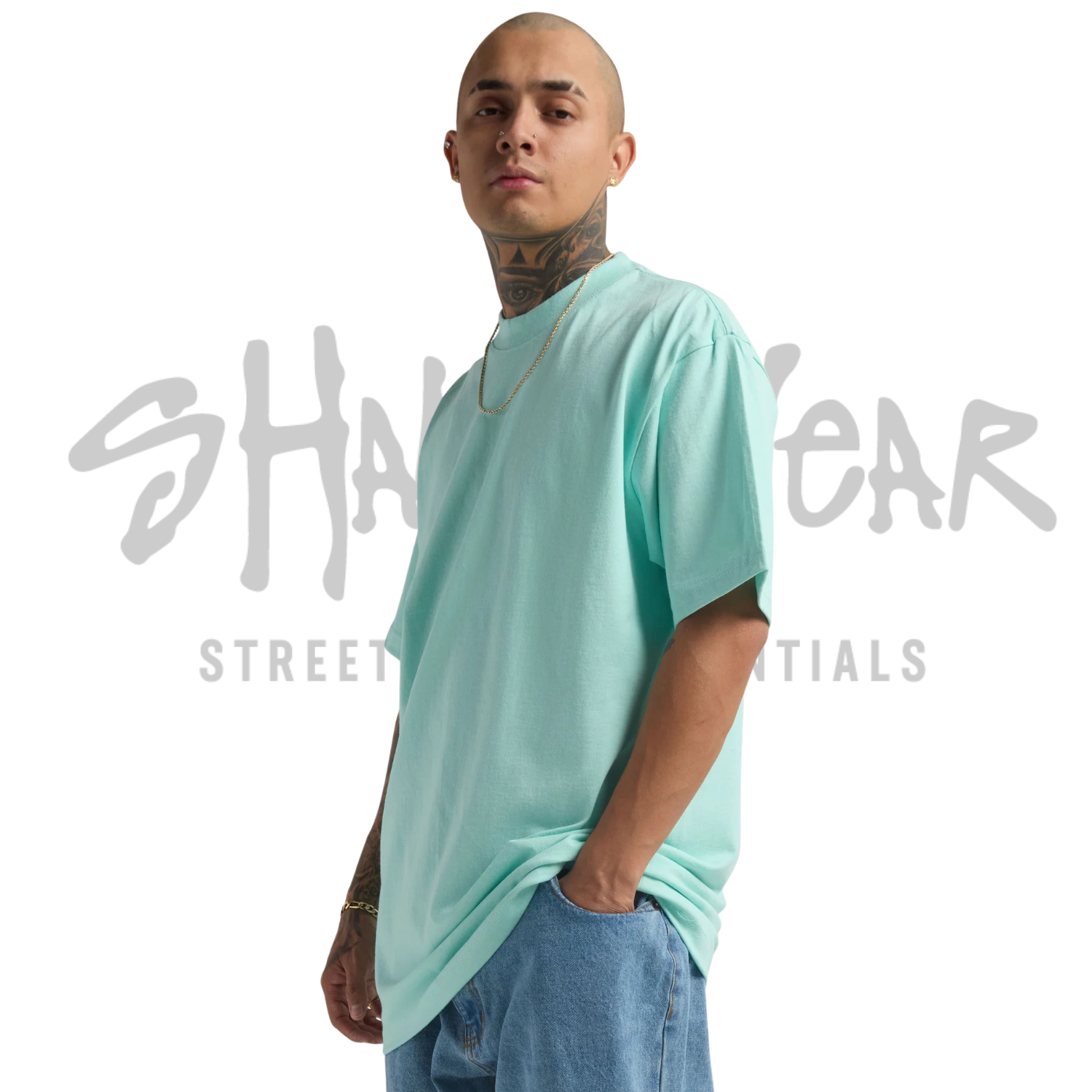 Shaka Wear Max Heavyweight Short Sleeve | Powder Blue | 7.5 oz