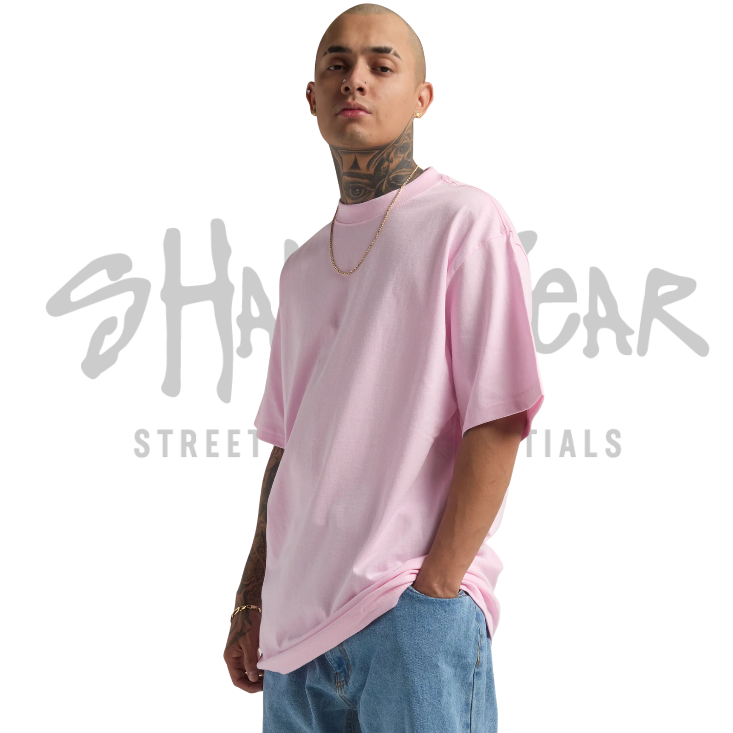 Shaka Wear Max Heavyweight Short Sleeve | Powder Pink | 7.5 oz