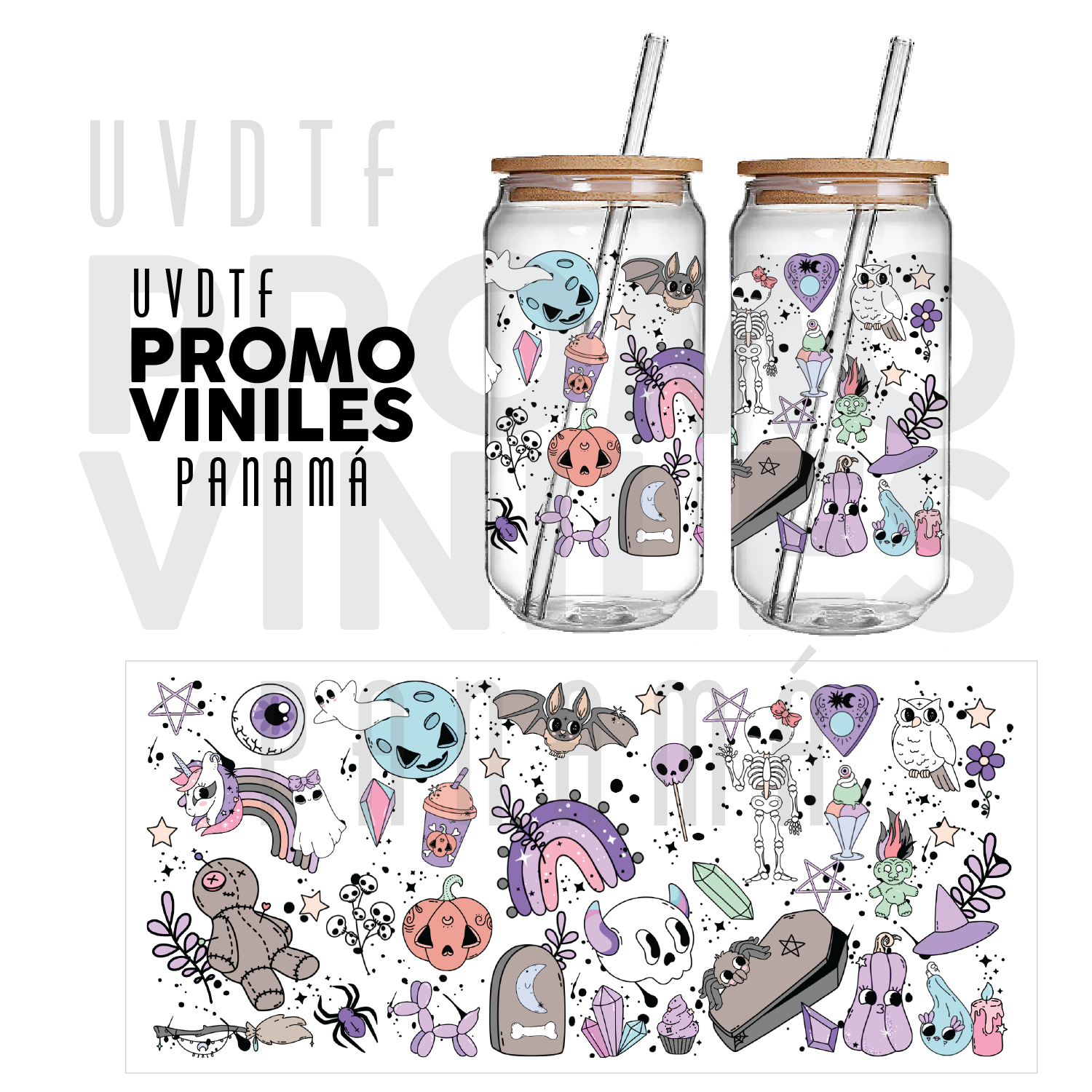 UV DTF Wrap | Retro Halloween