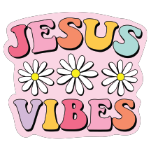 UV DTF Mini Stickers | Retro Jesus 10