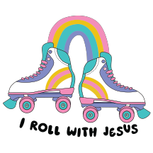 UV DTF Mini Stickers | Retro Jesus 13