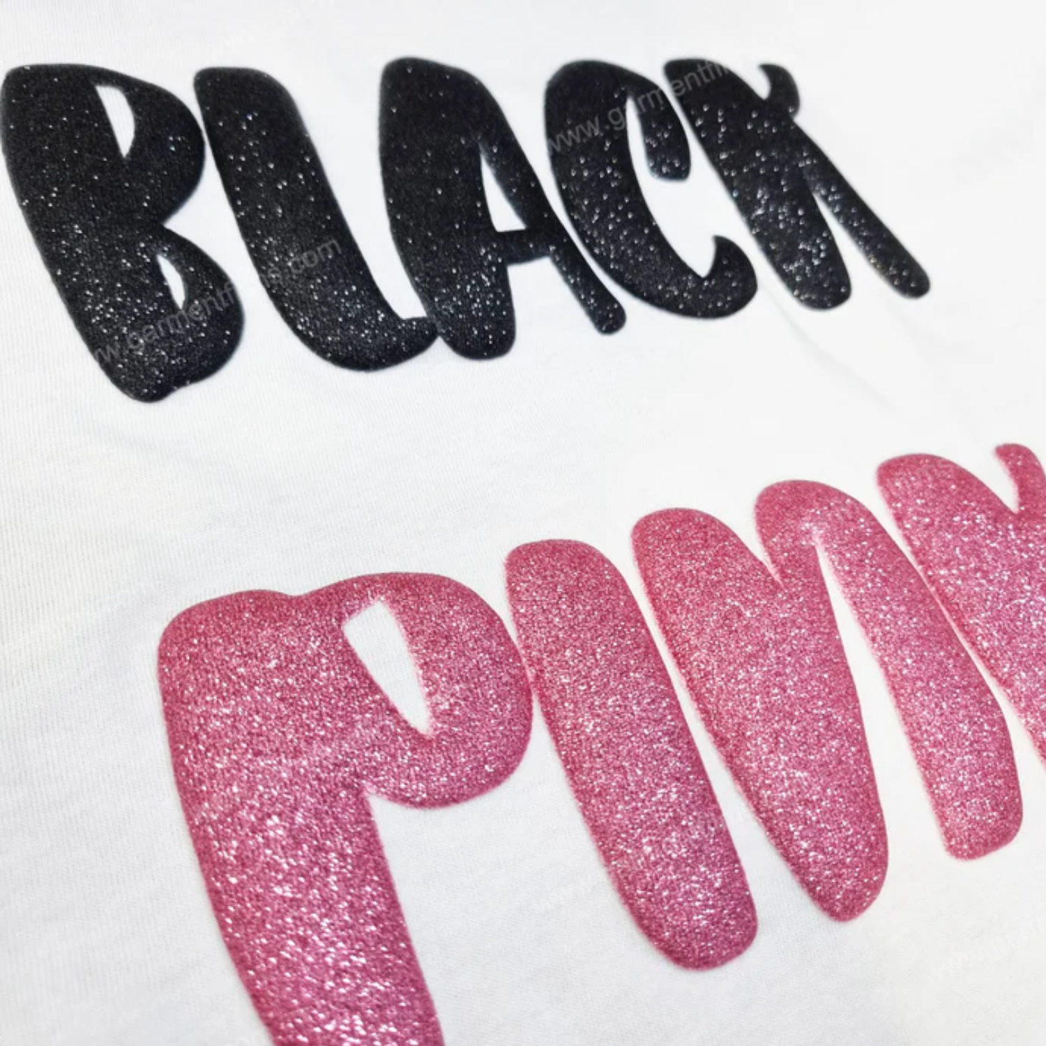 Dae Ha Glitter Puff Vinil Textil Térmico | Black | Ancho 20"