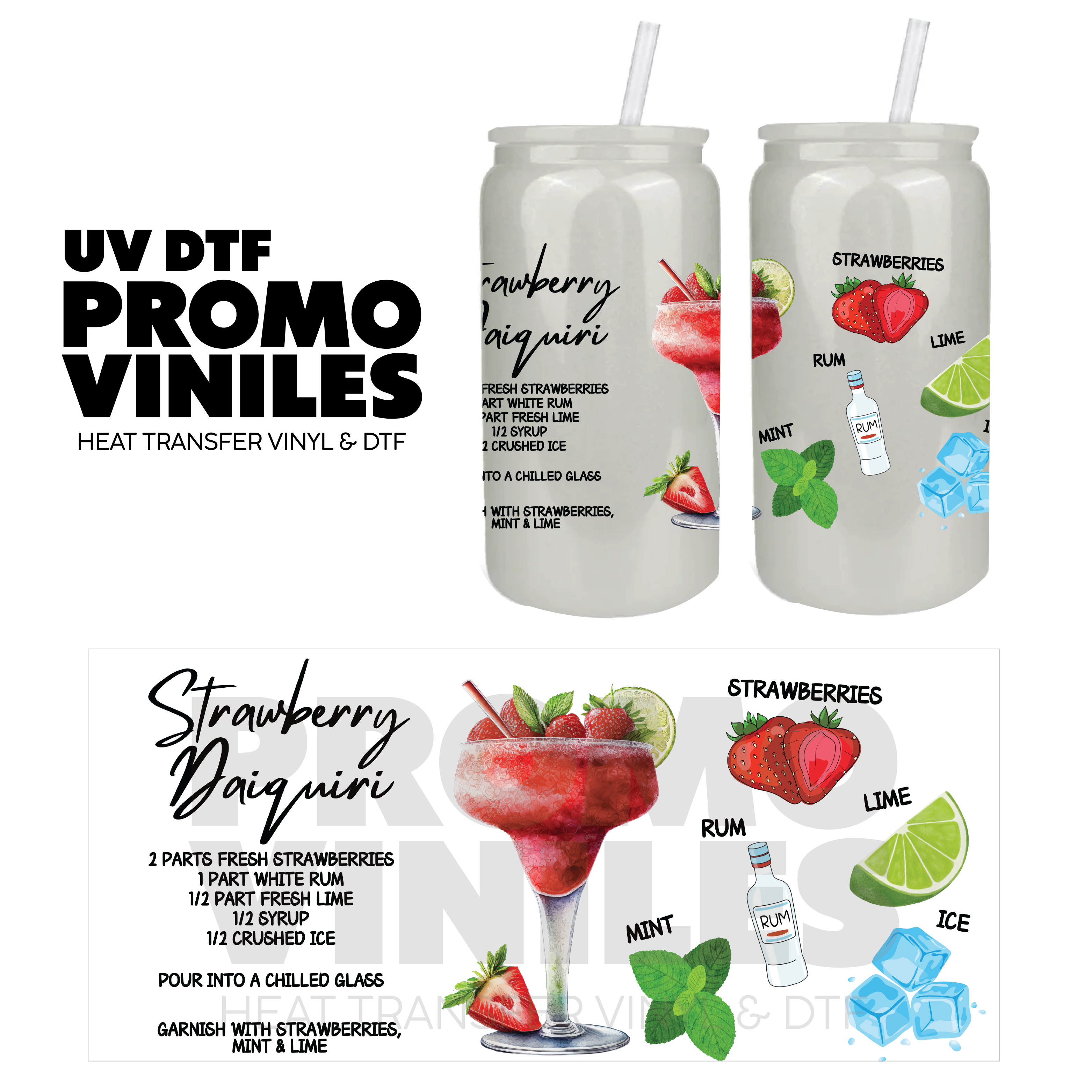 UV DTF Wrap | Strawberry