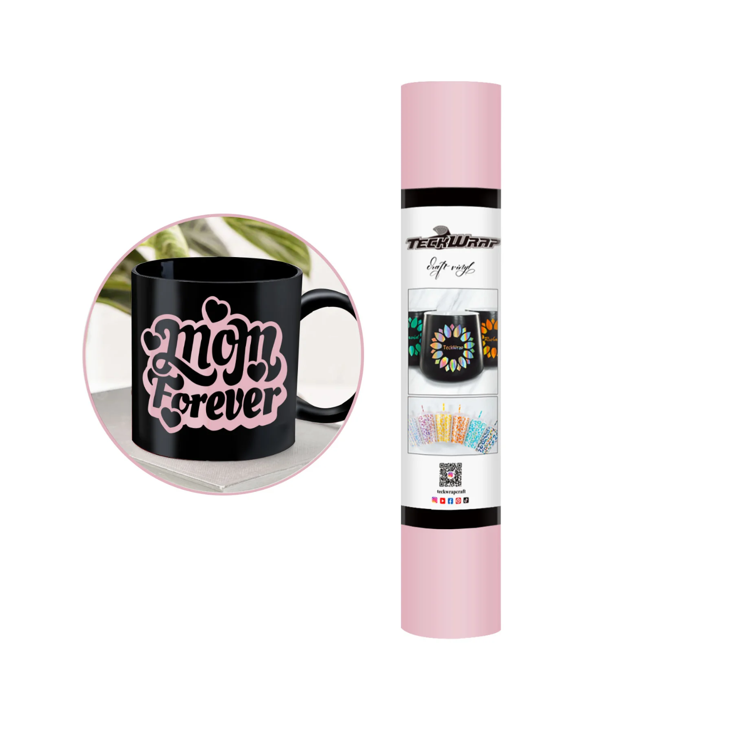 Vinil Adhesivo | Permanente | 001M Millenial Pink | Ancho 12"