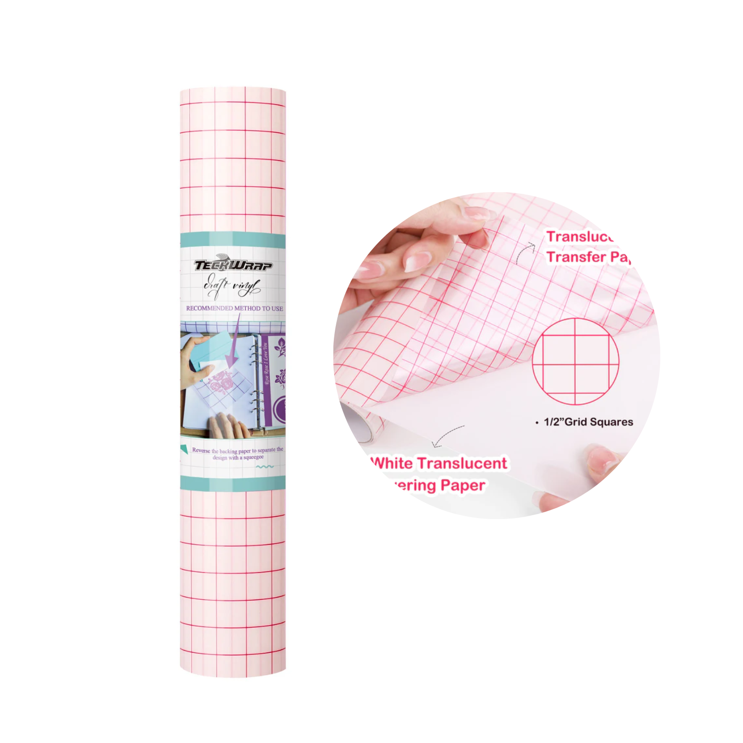 Transfer Tape | Red Square | Medium Tack 12"