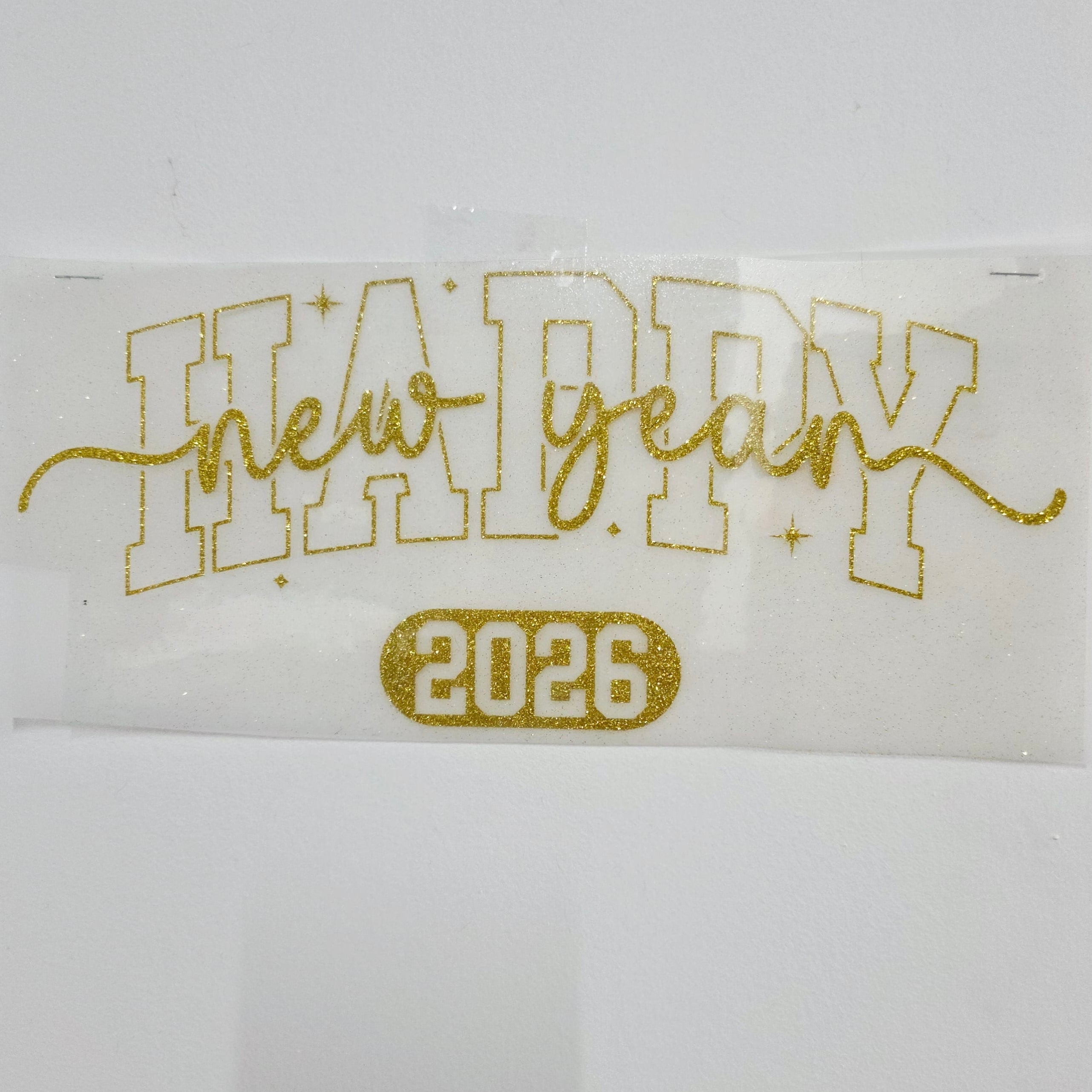 Vinil Térmico | Ready 2 Press | Happy New Year | Glitter Gold