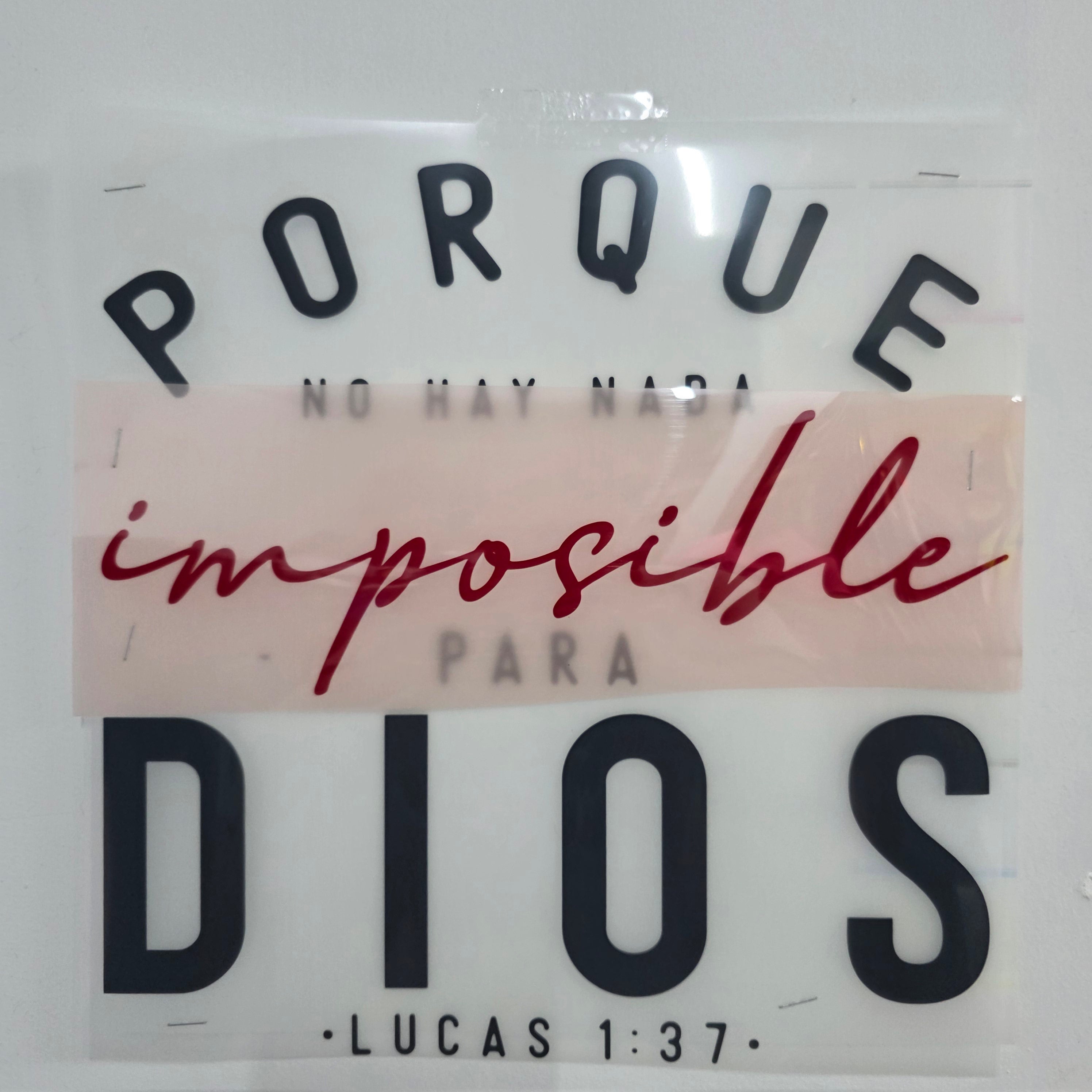 Vinil Térmico | Ready 2 Press | Imposible | Vernice & Brick 600