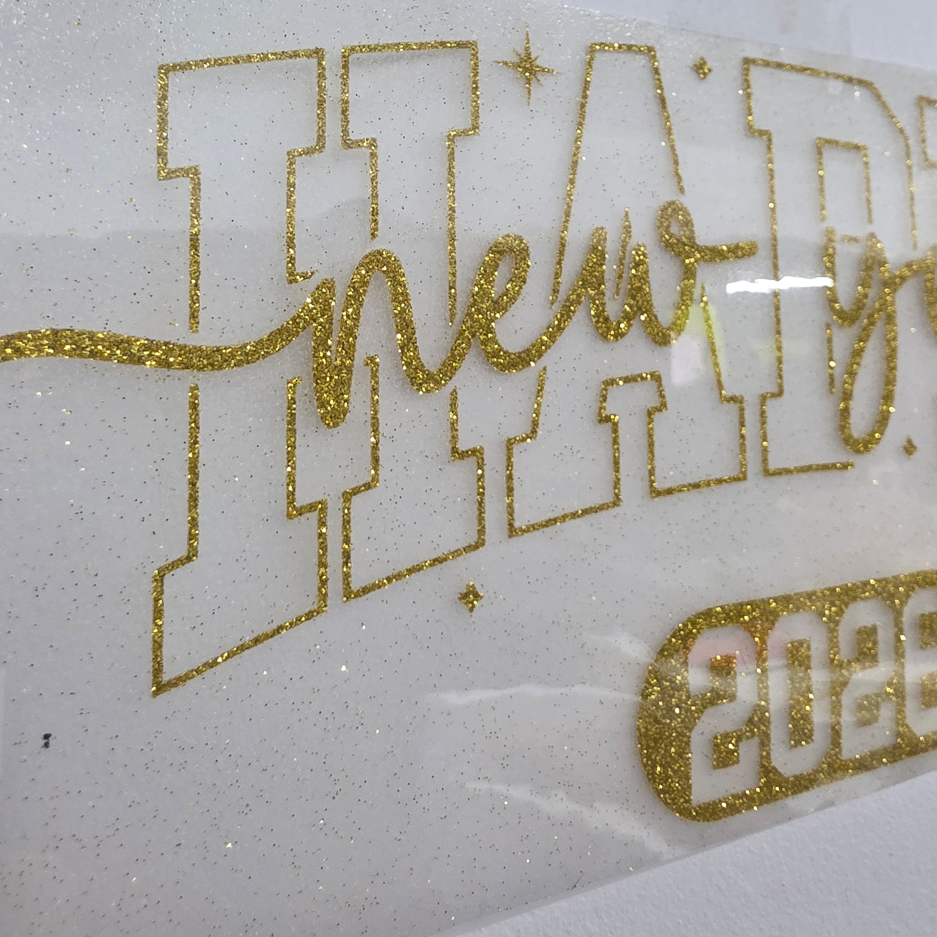 Vinil Térmico | Ready 2 Press | Happy New Year | Glitter Gold