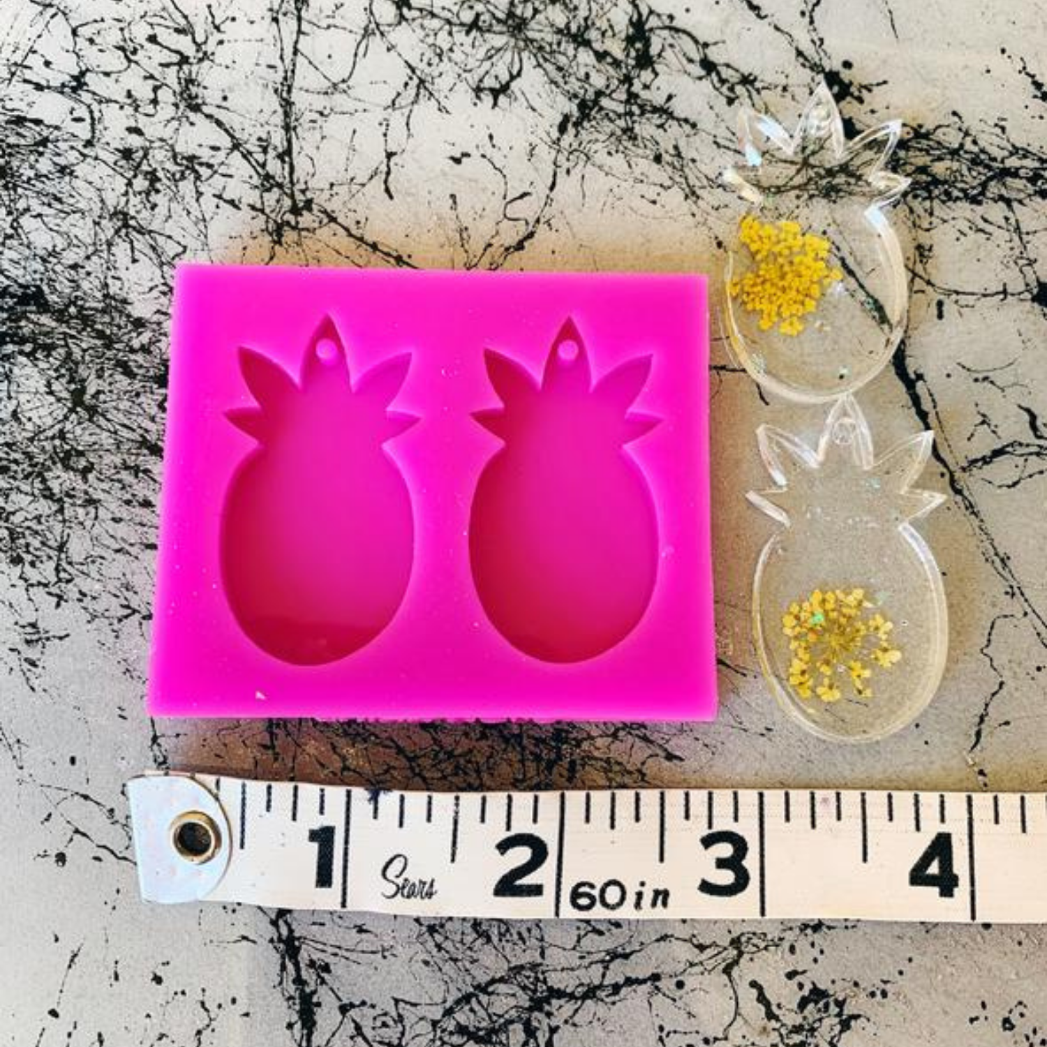 Molde para Resina | Aretes de Piña