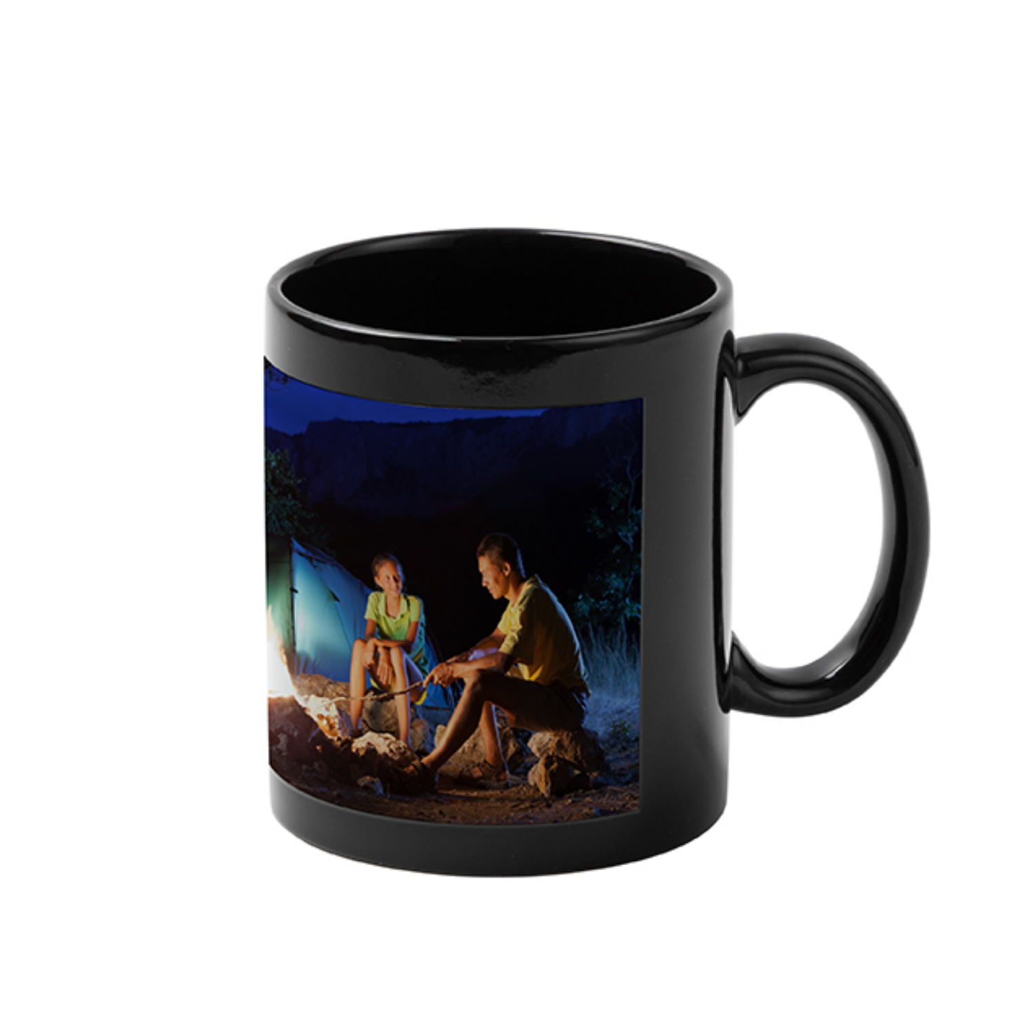 Taza de Cerámica | Negra con ventana Glow in the Dark  | 11oz