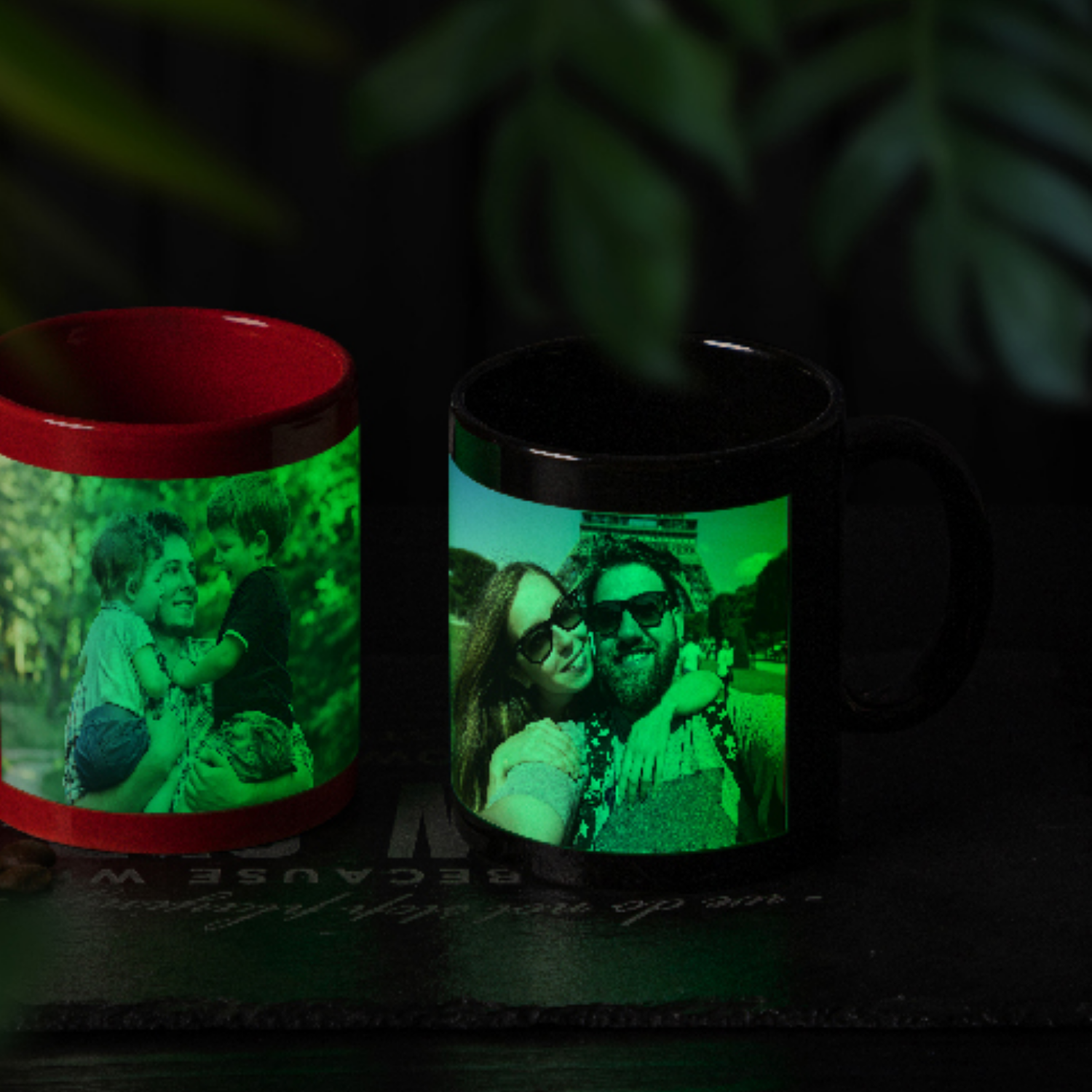 Taza de Cerámica | Negra con ventana Glow in the Dark  | 11oz