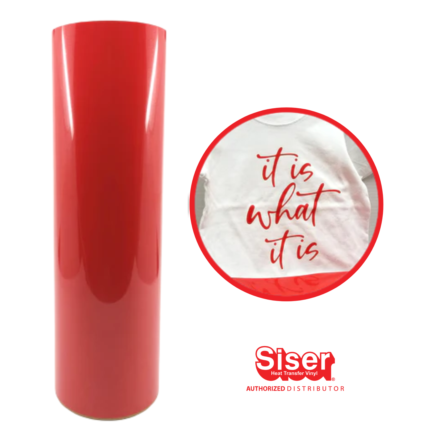 Siser EasyWeed® Vinil Térmico | Bright Red | Rojo Brillante | Ancho 20"
