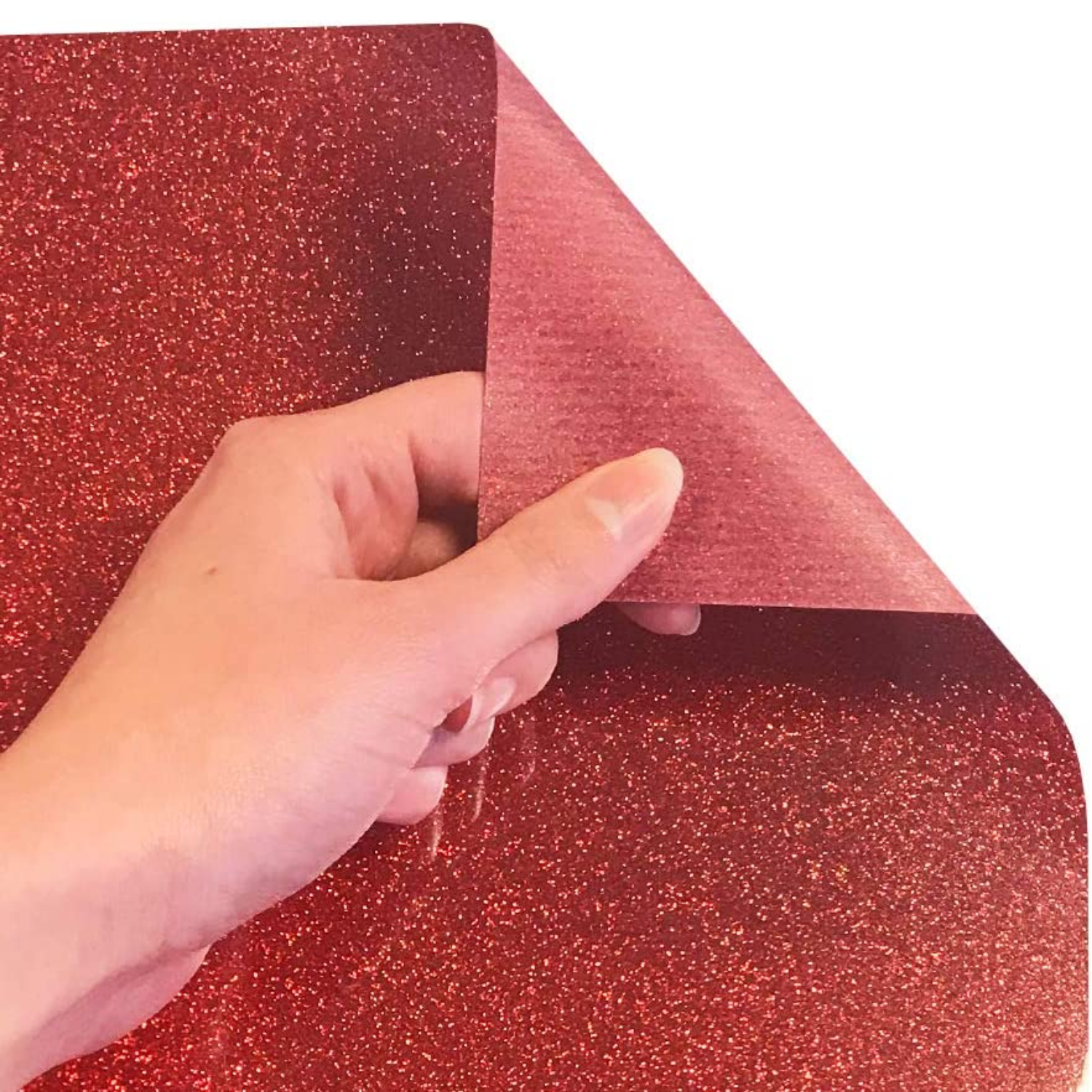 Siser Glitter® Vinil Textil Térmico | Rojo | Red 11.8"