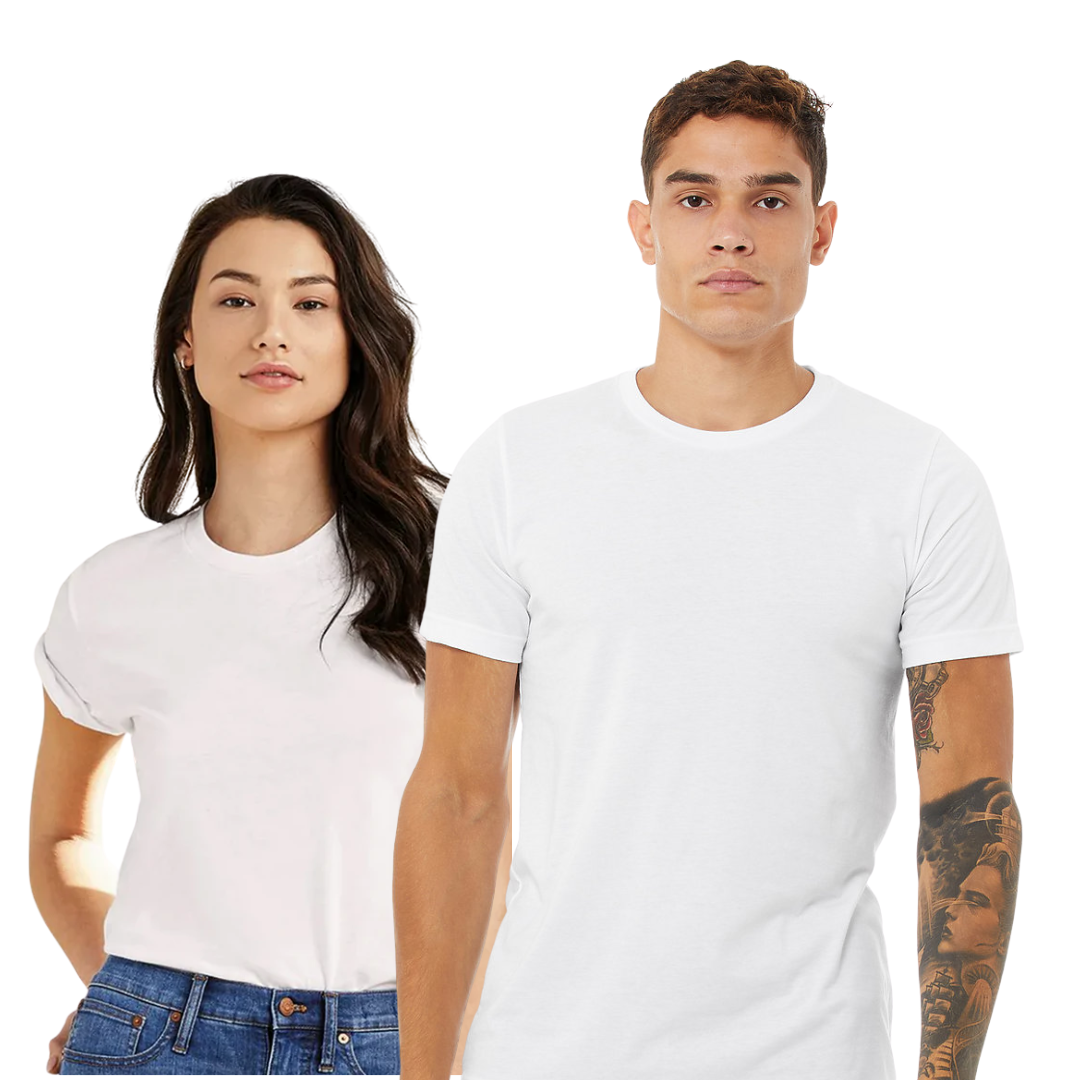 Bella Canvas 3001CVC | Solid White Blend | UNISEX